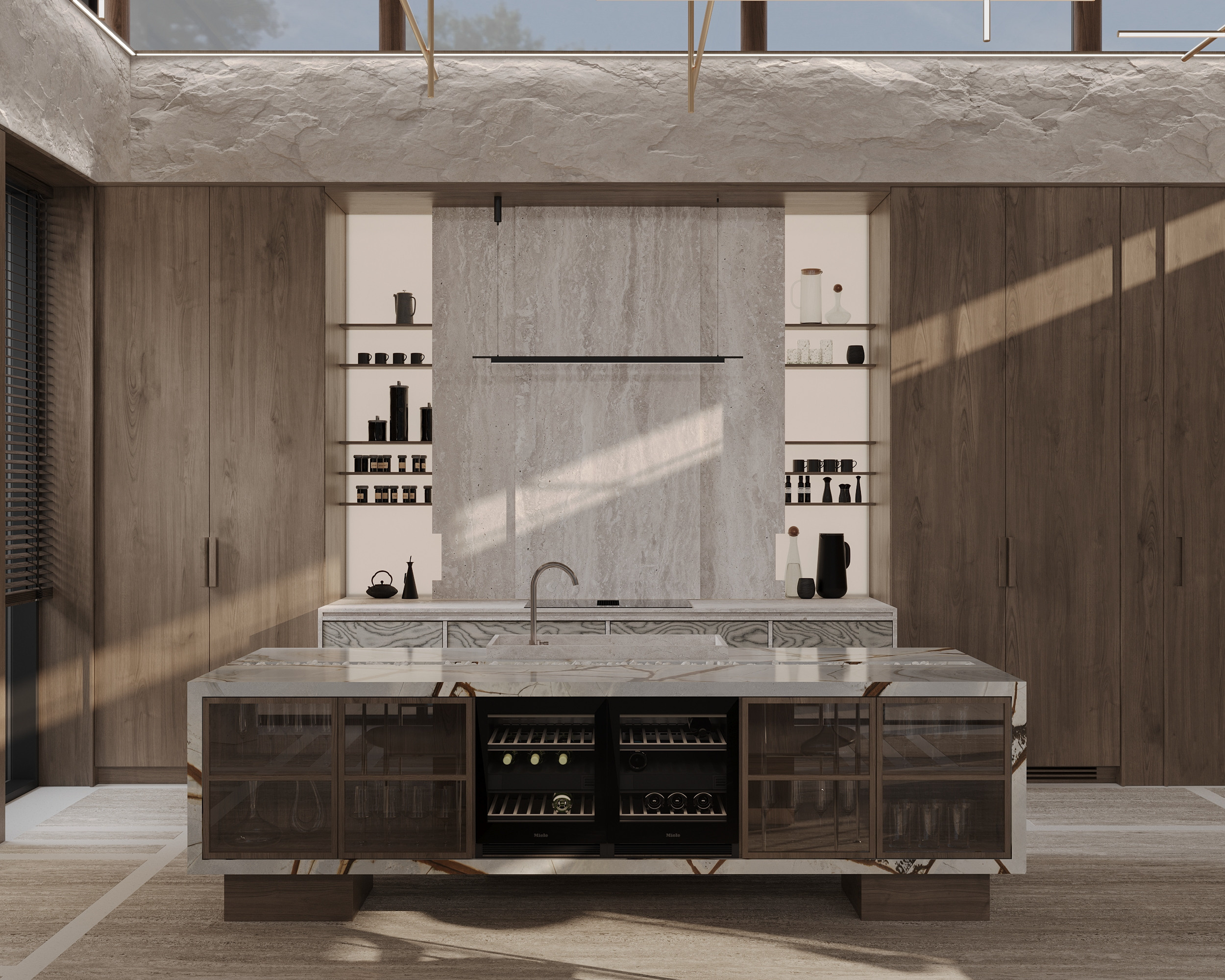 Wooden Oasis. Simple Archs — high quality visualizations for your interior projects