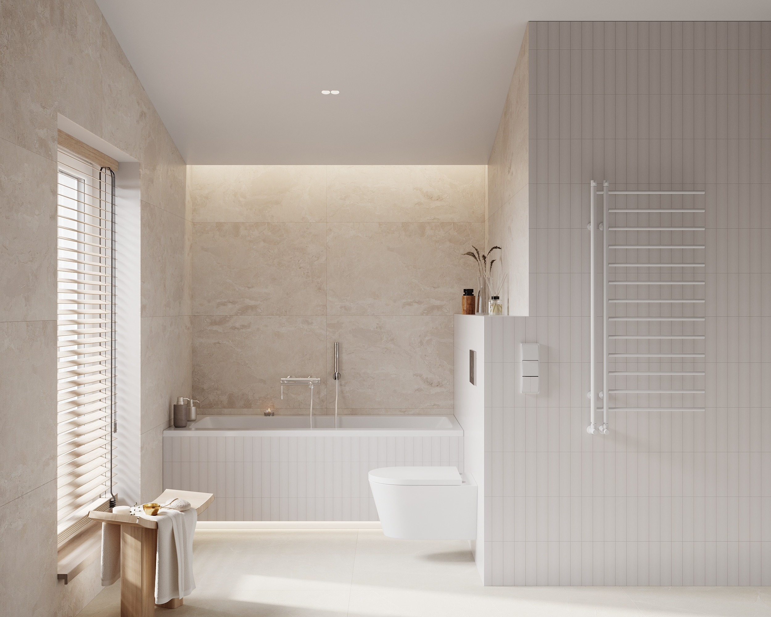 Modernism with Japandi Vibes. Simple Archs — high quality visualizations for your interior projects