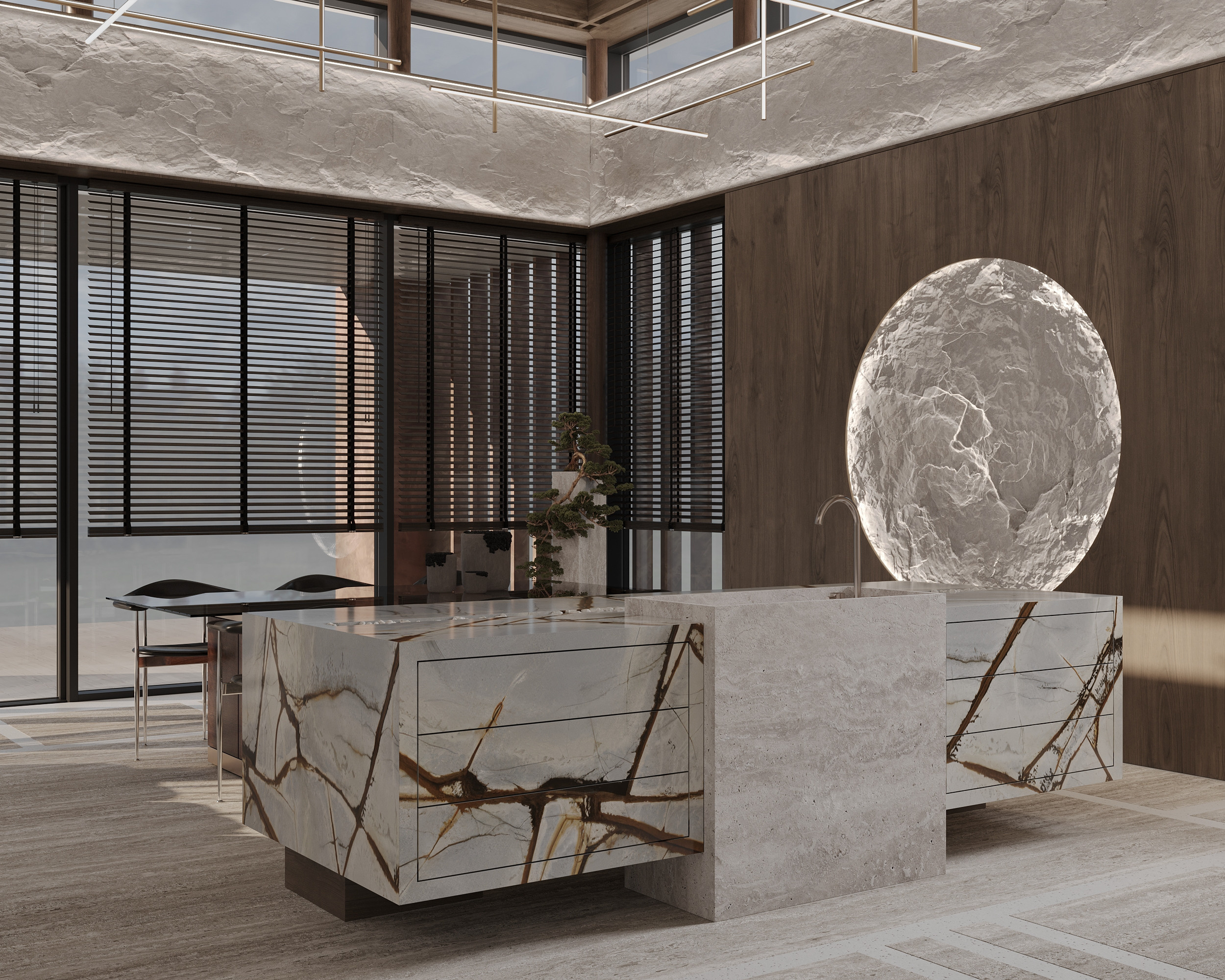 Wooden Oasis. Simple Archs — high quality visualizations for your interior projects