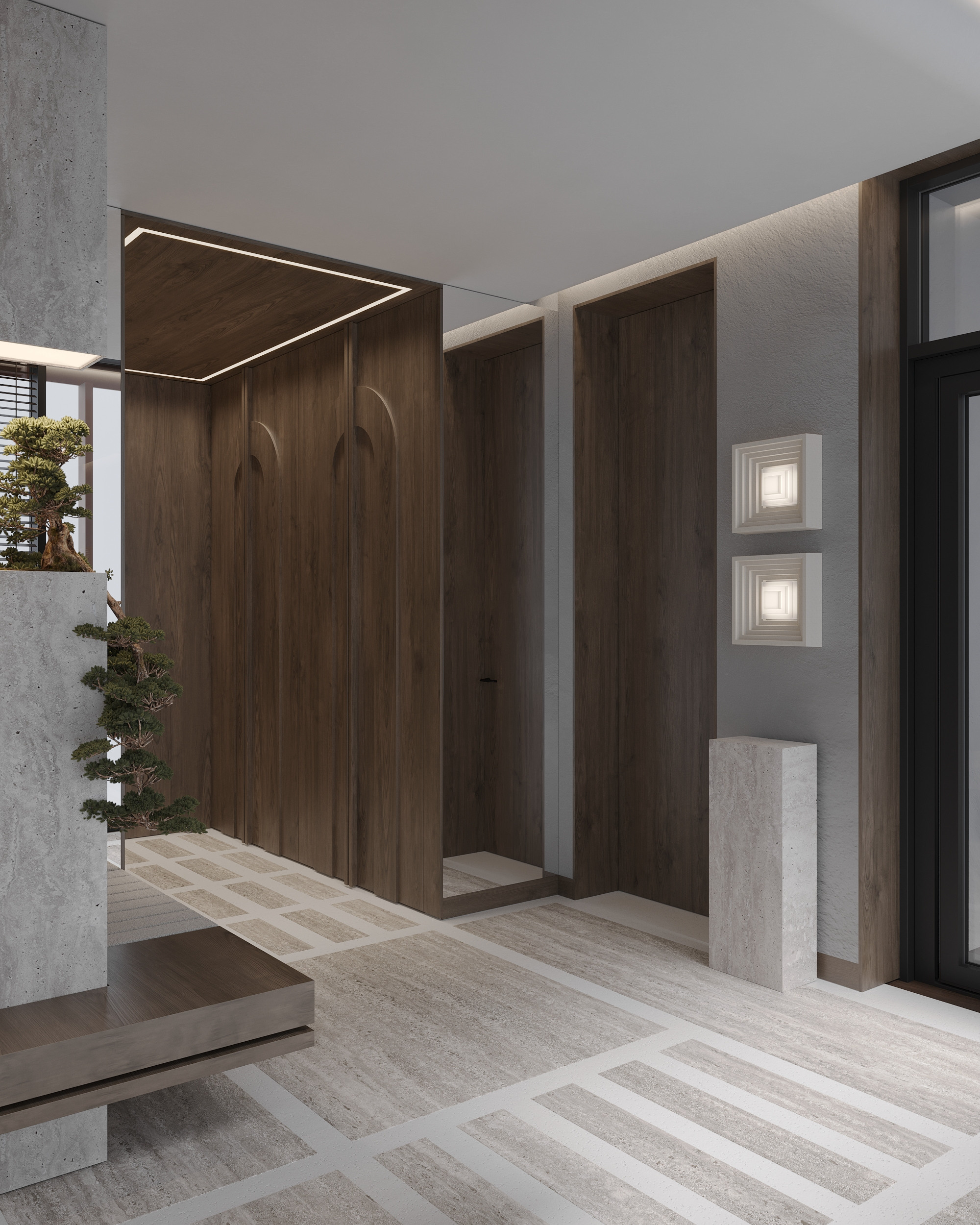 Wooden Oasis. Simple Archs — high quality visualizations for your interior projects