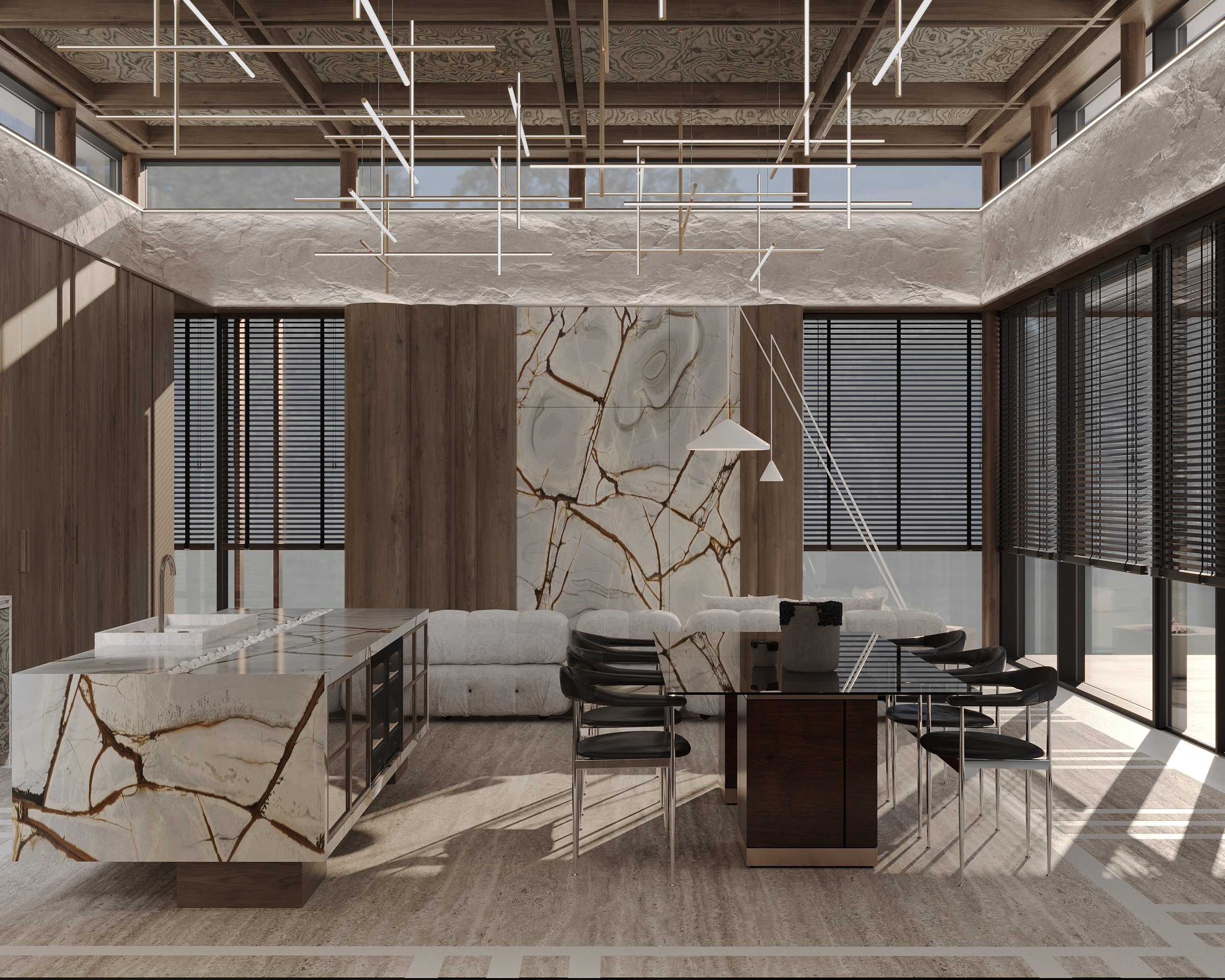 Wooden Oasis. Simple Archs — high quality visualizations for your interior projects