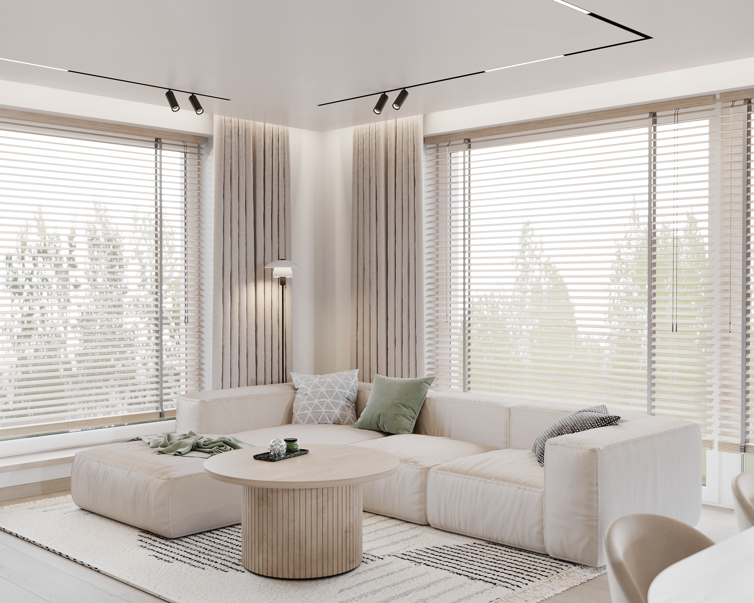 Modernism with Japandi Vibes. Simple Archs — high quality visualizations for your interior projects