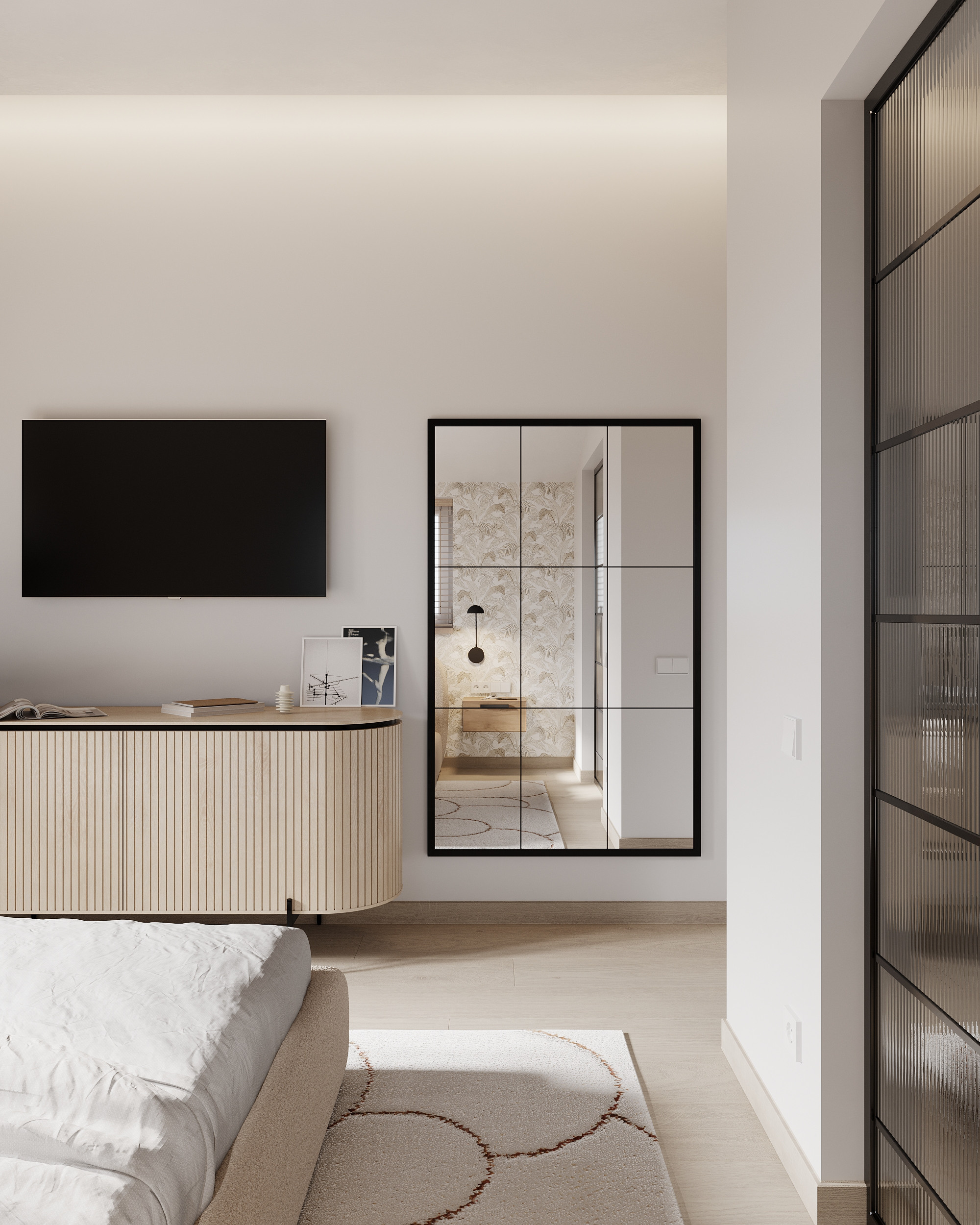 Modernism with Japandi Vibes. Simple Archs — high quality visualizations for your interior projects