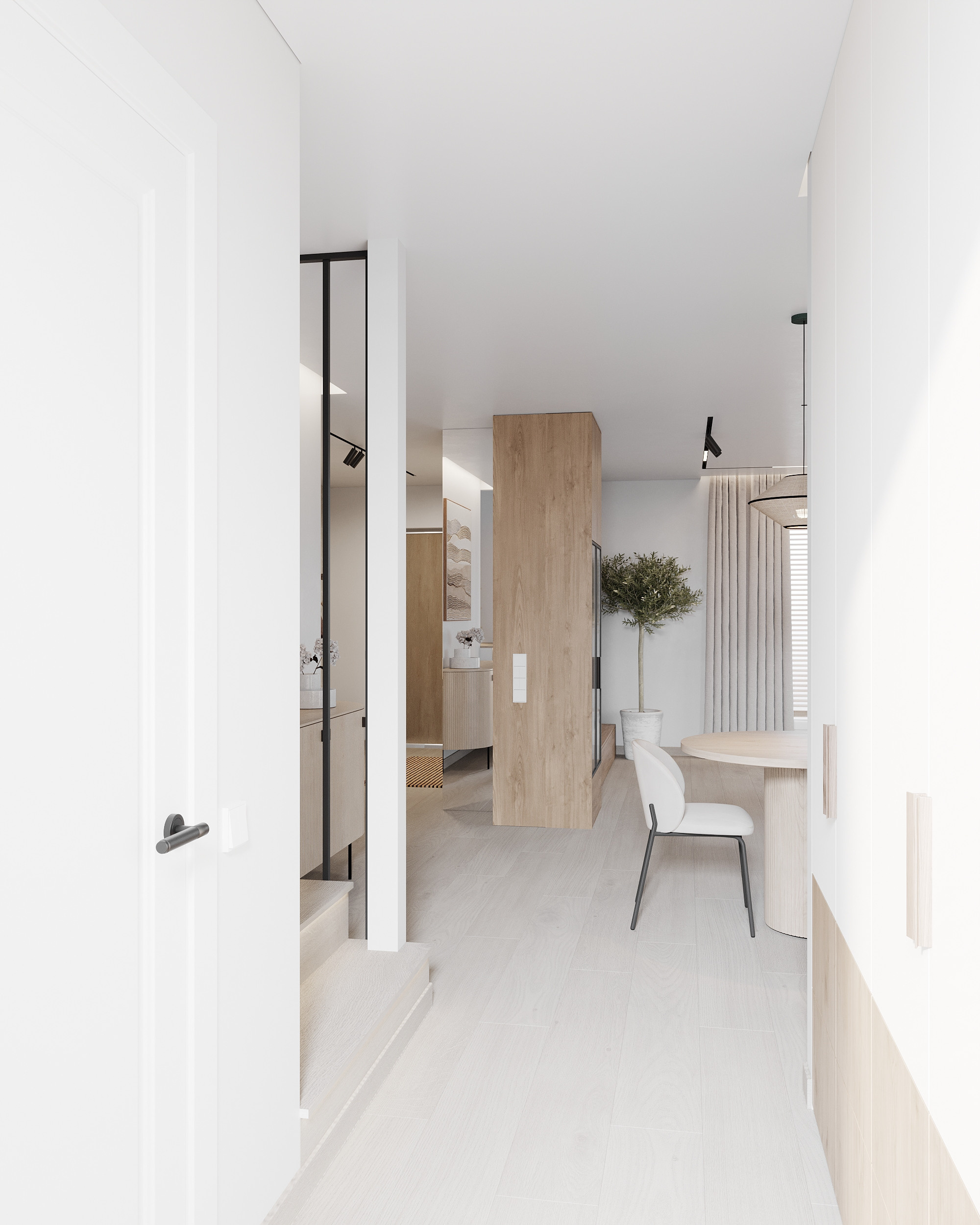 Modernism with Japandi Vibes. Simple Archs — high quality visualizations for your interior projects