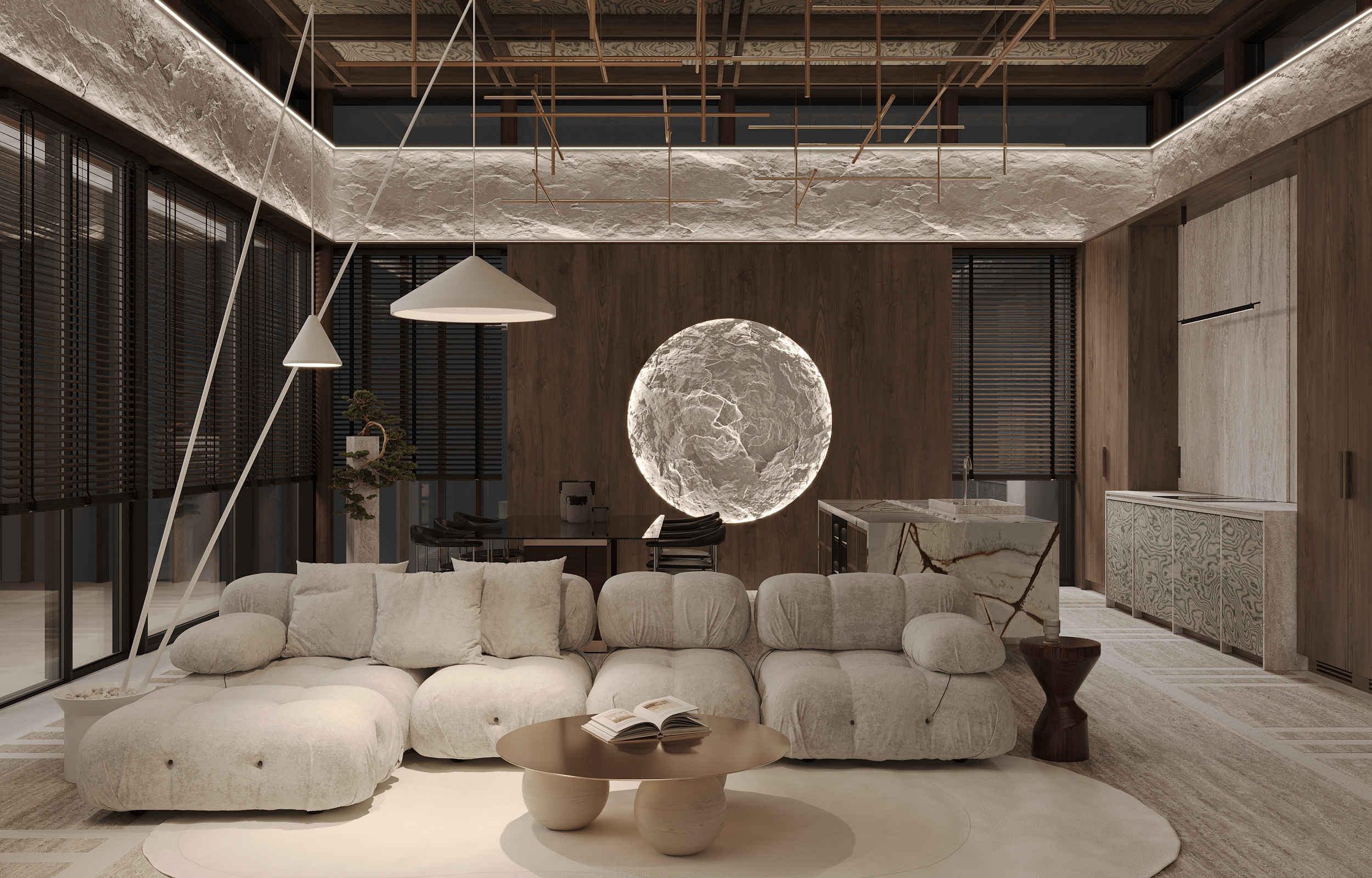 Wooden Oasis. Simple Archs — high quality visualizations for your interior projects