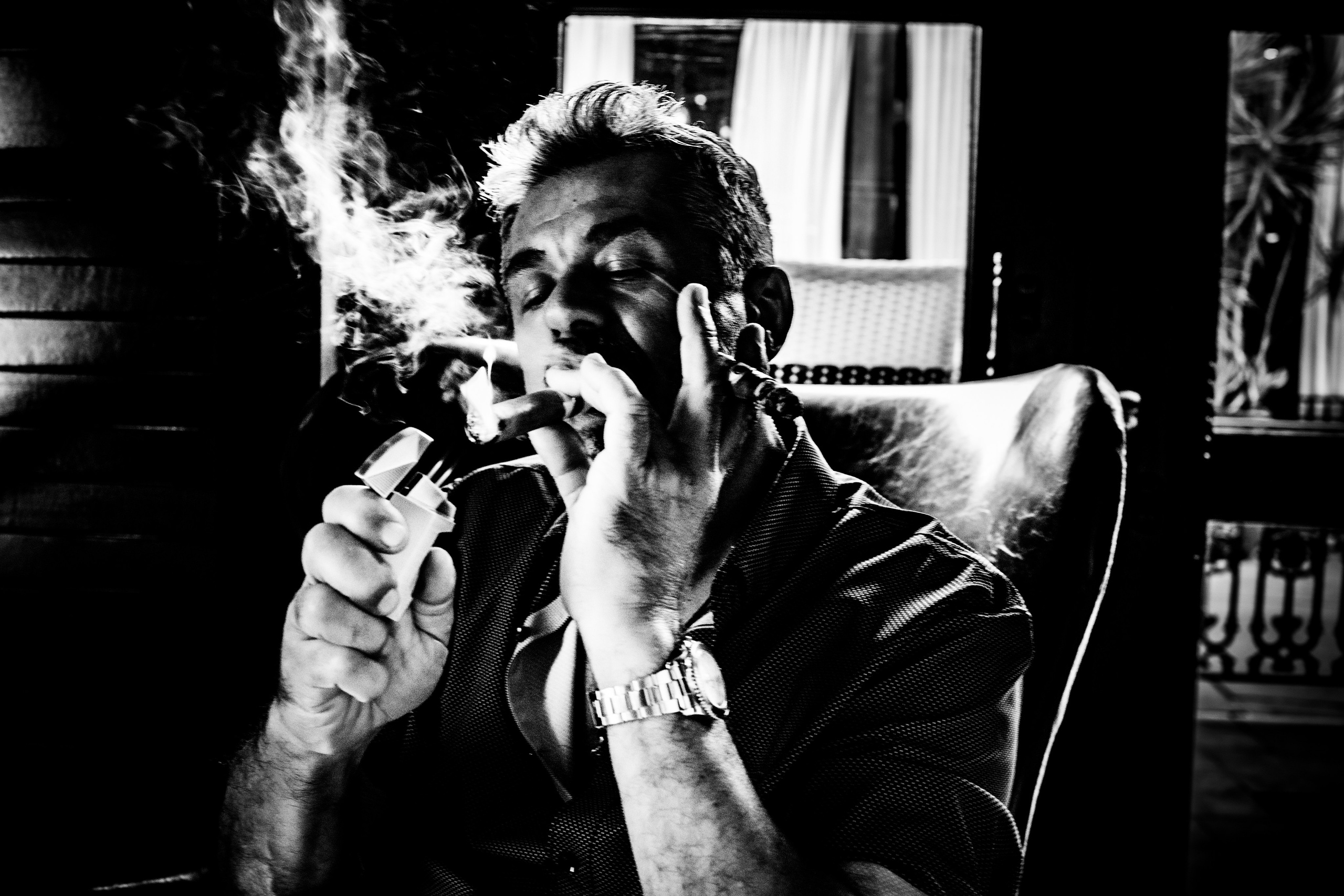 Burn Black and White Series. Out and About 239