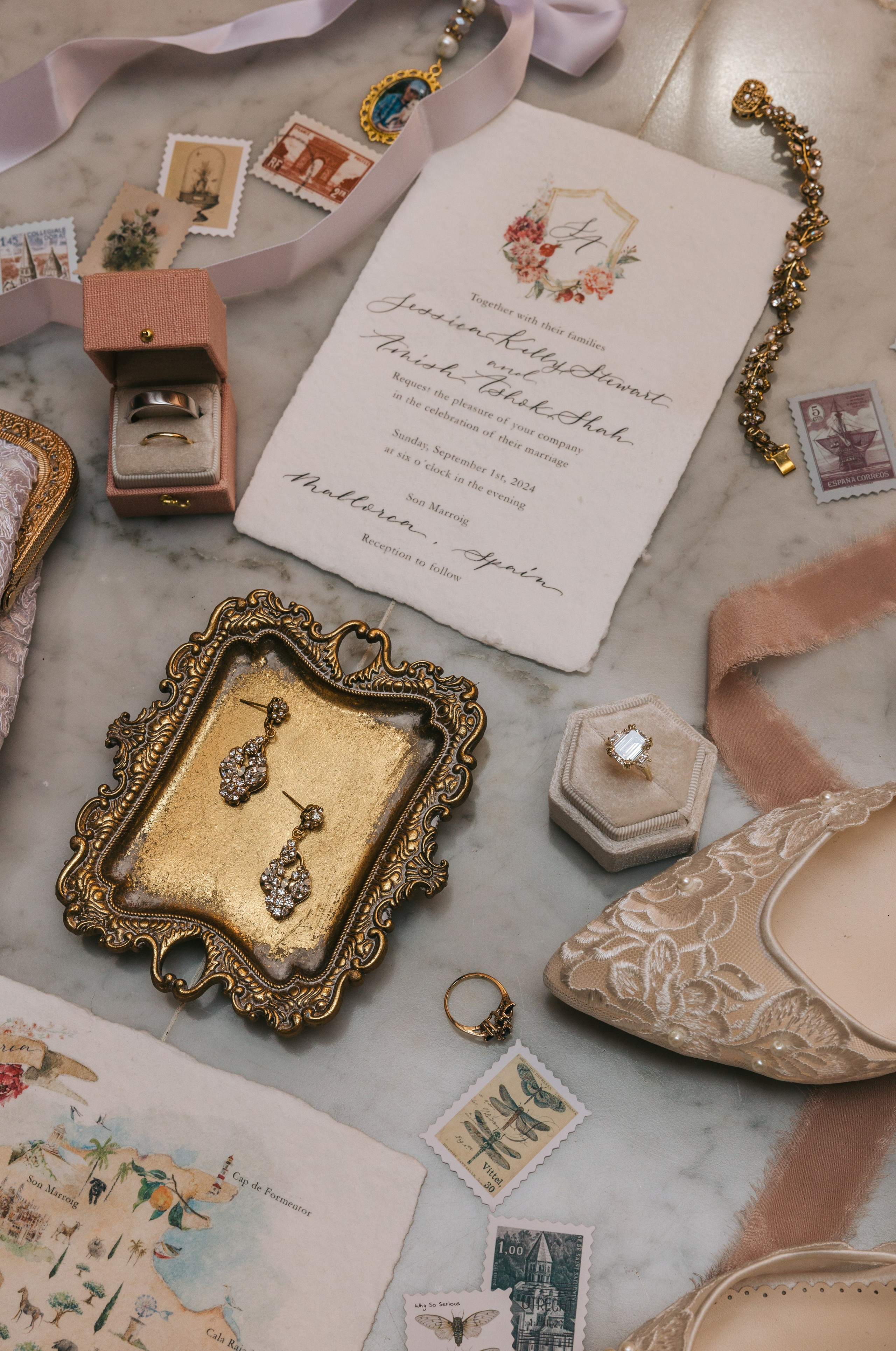 Mallorca venue Son Marroig for this LA Wedding Ceremony. Wedding Celebrant in Mallorca Iban Collin