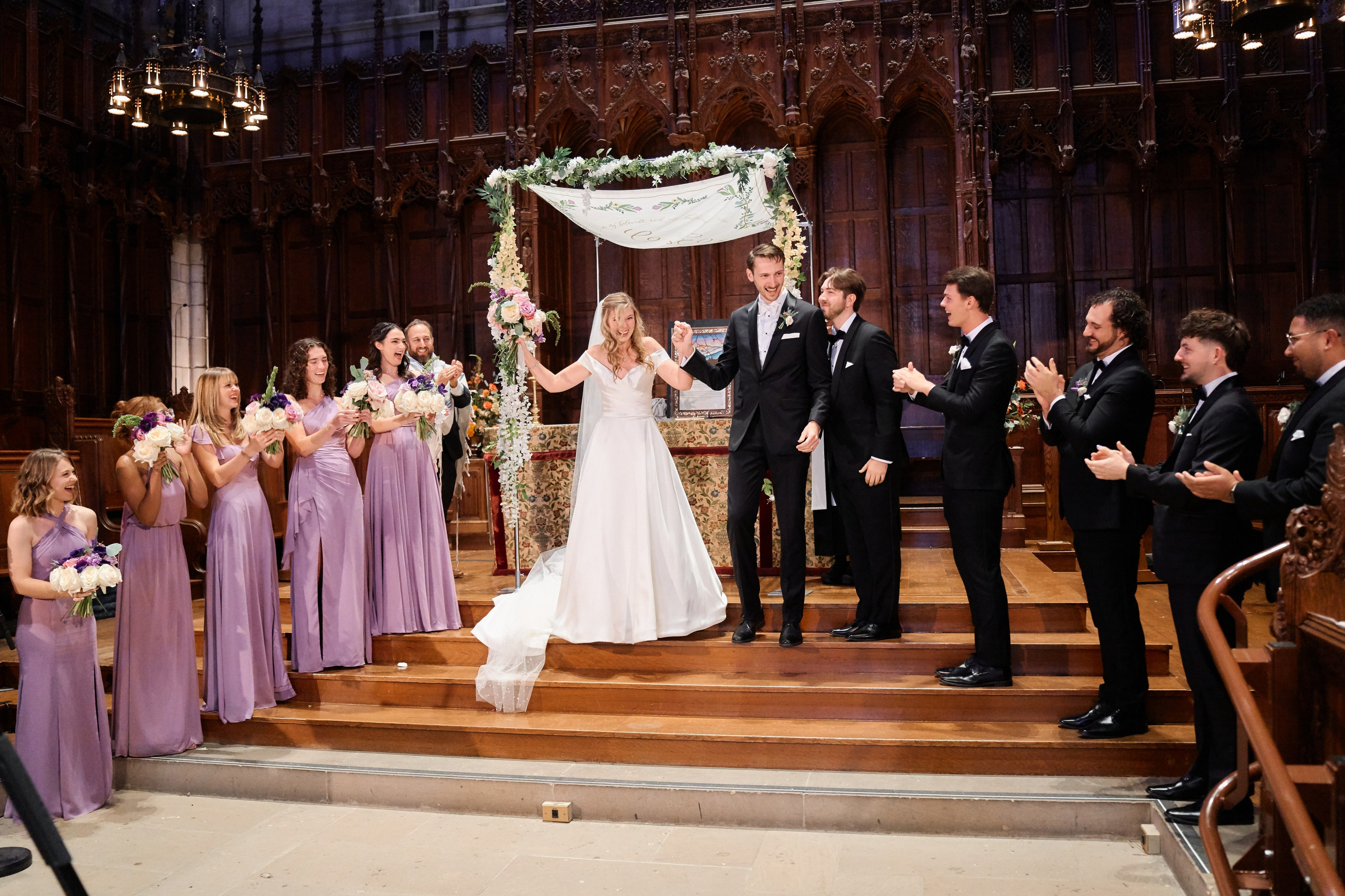Elegant Wedding Ceremony at a Historic New York Cathedral | Timankov Photography. Professional Wedding and event photographer USA New York