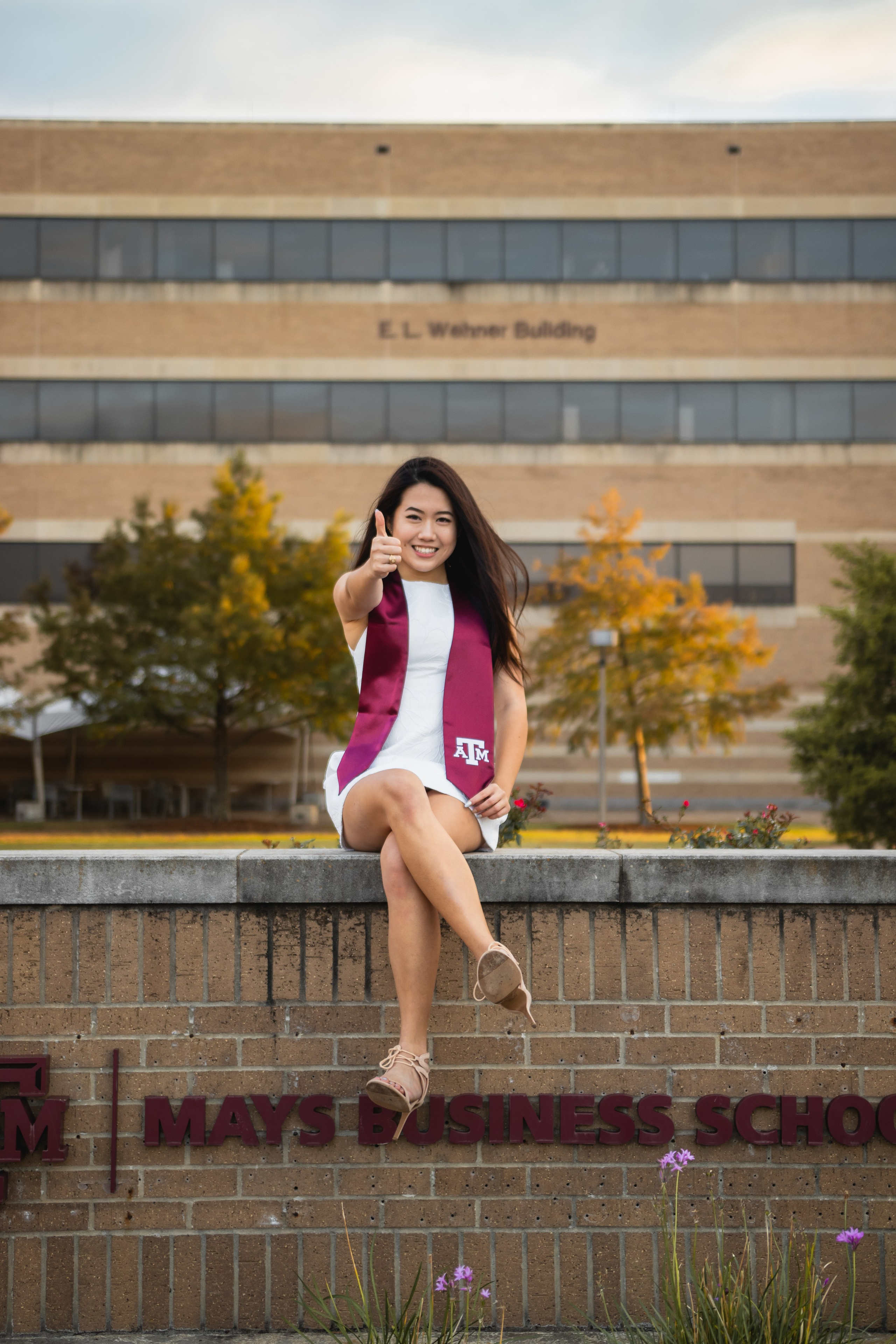 Kelly's senior photoshoot at Texas A&M University