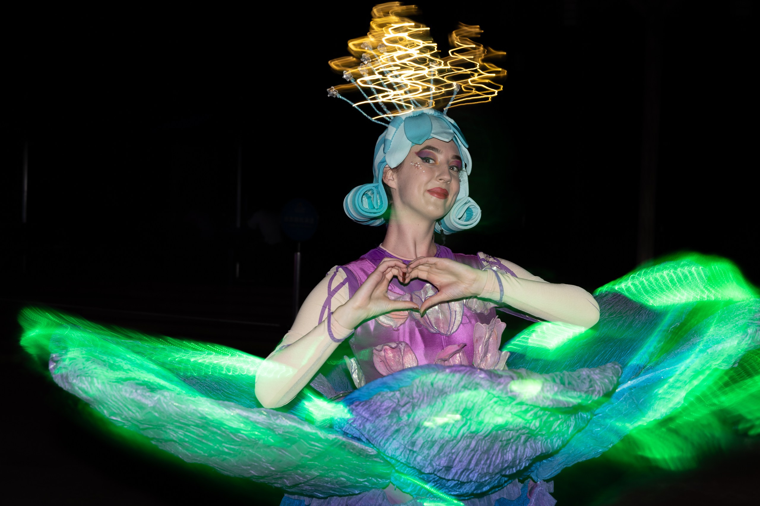 Ночной парад freezlight