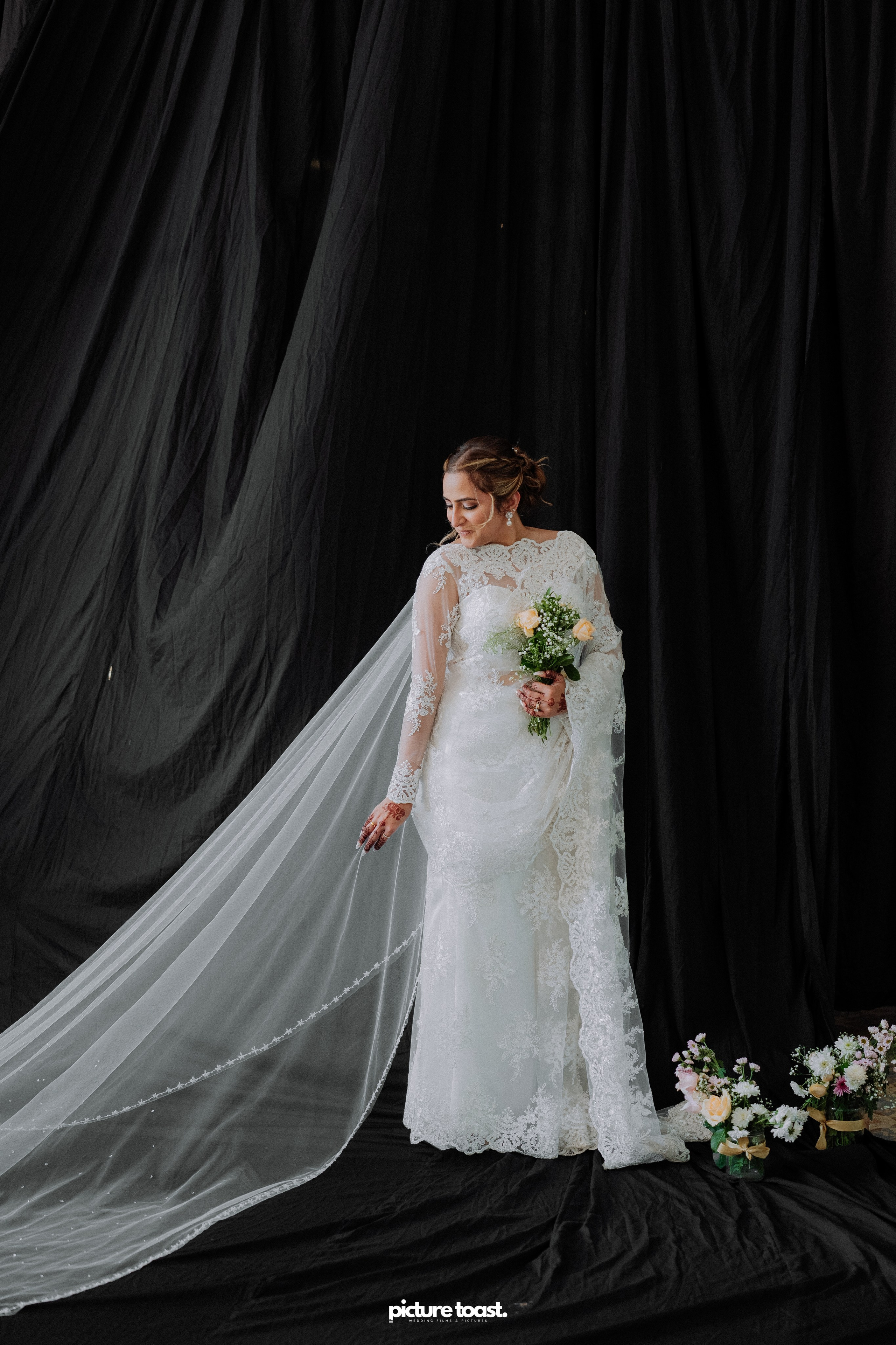 Blessing of Rajiv & Aashna. Fine art Wedding Photographers in India & Canada