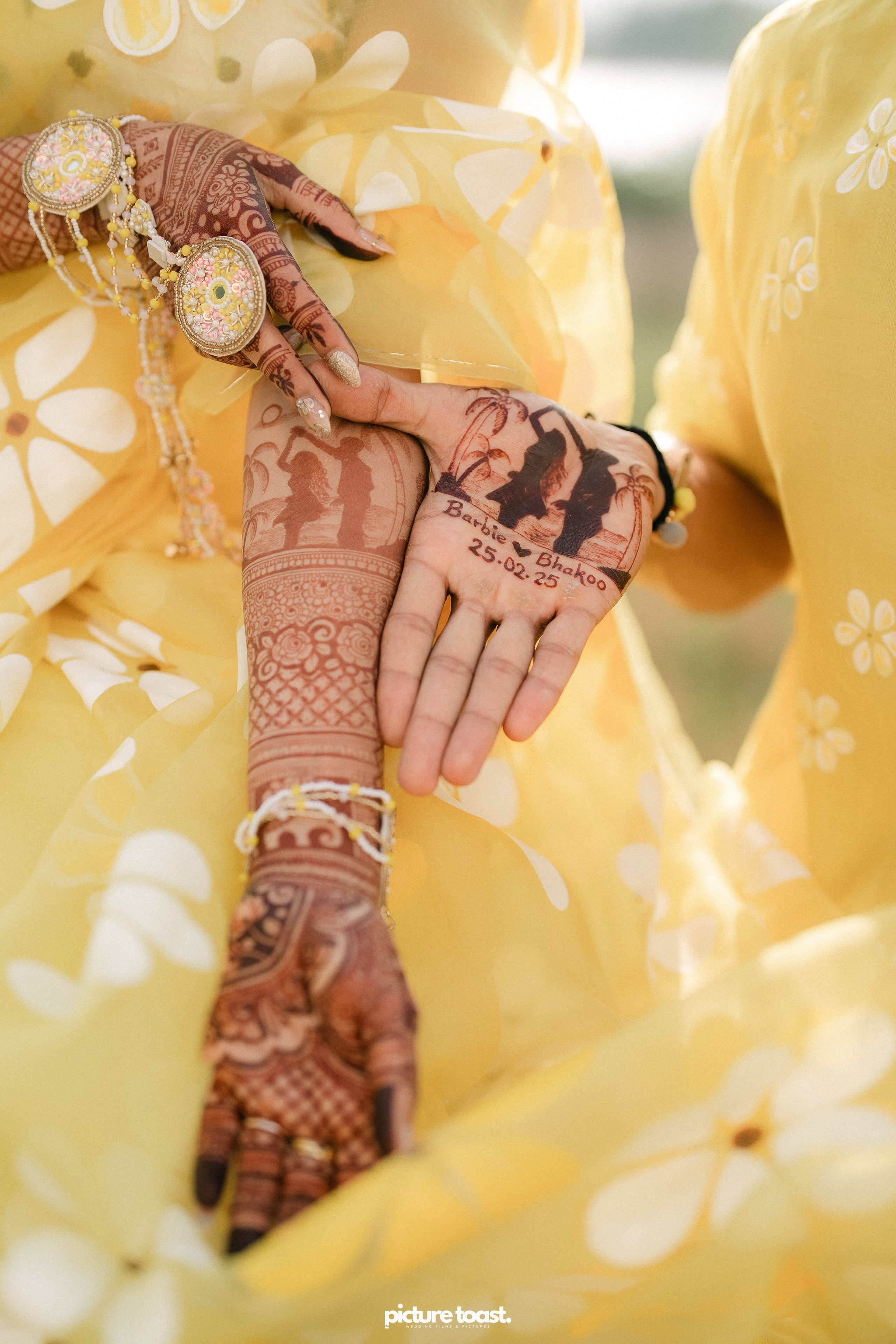 Haldi Hues Ft. Baebie & Goyal. Fine art Wedding Photographers in India & Canada