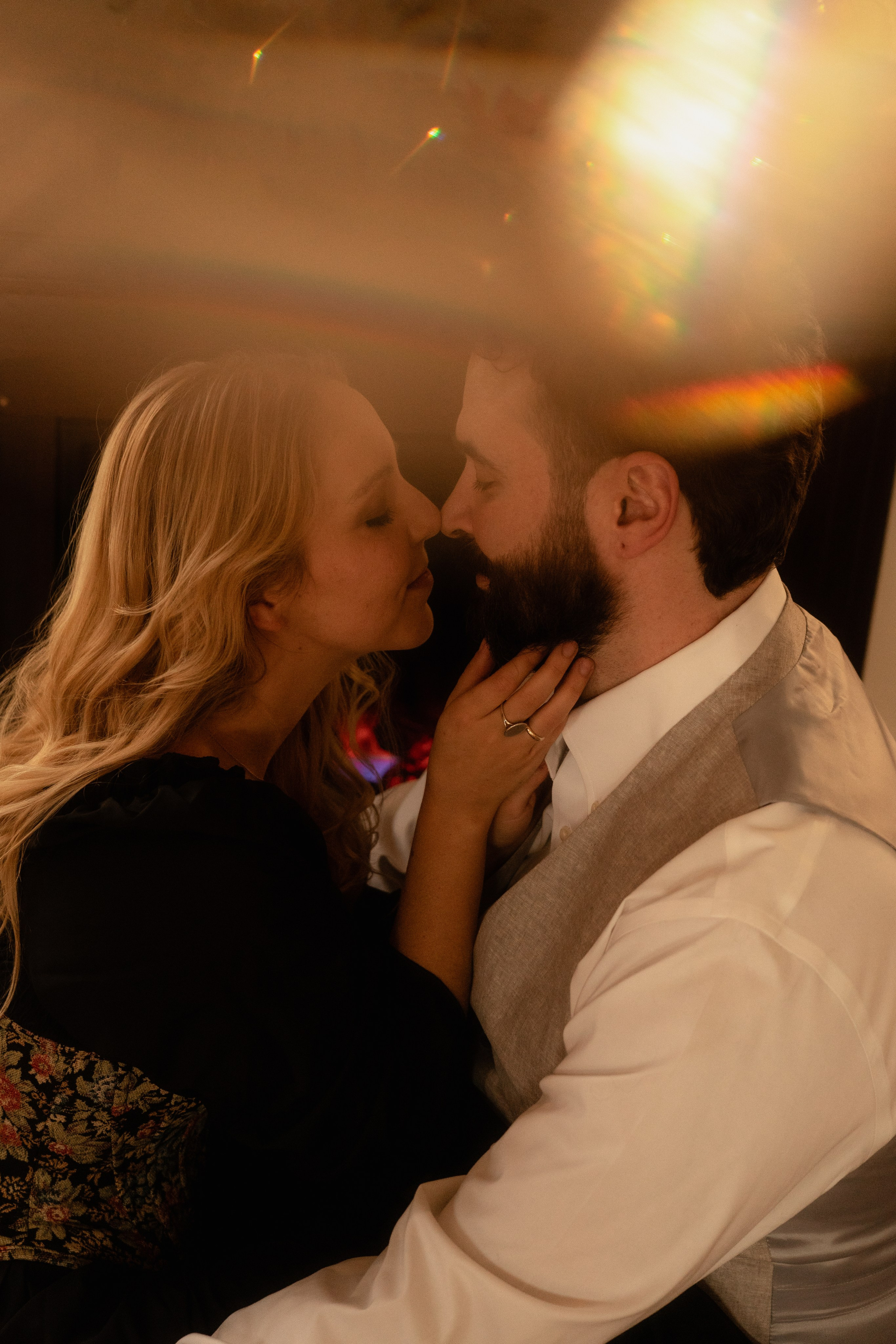 Connecticut Couple Photography — Intimate Home Session. Daria Deschain Cinematic Photography in Connecticut