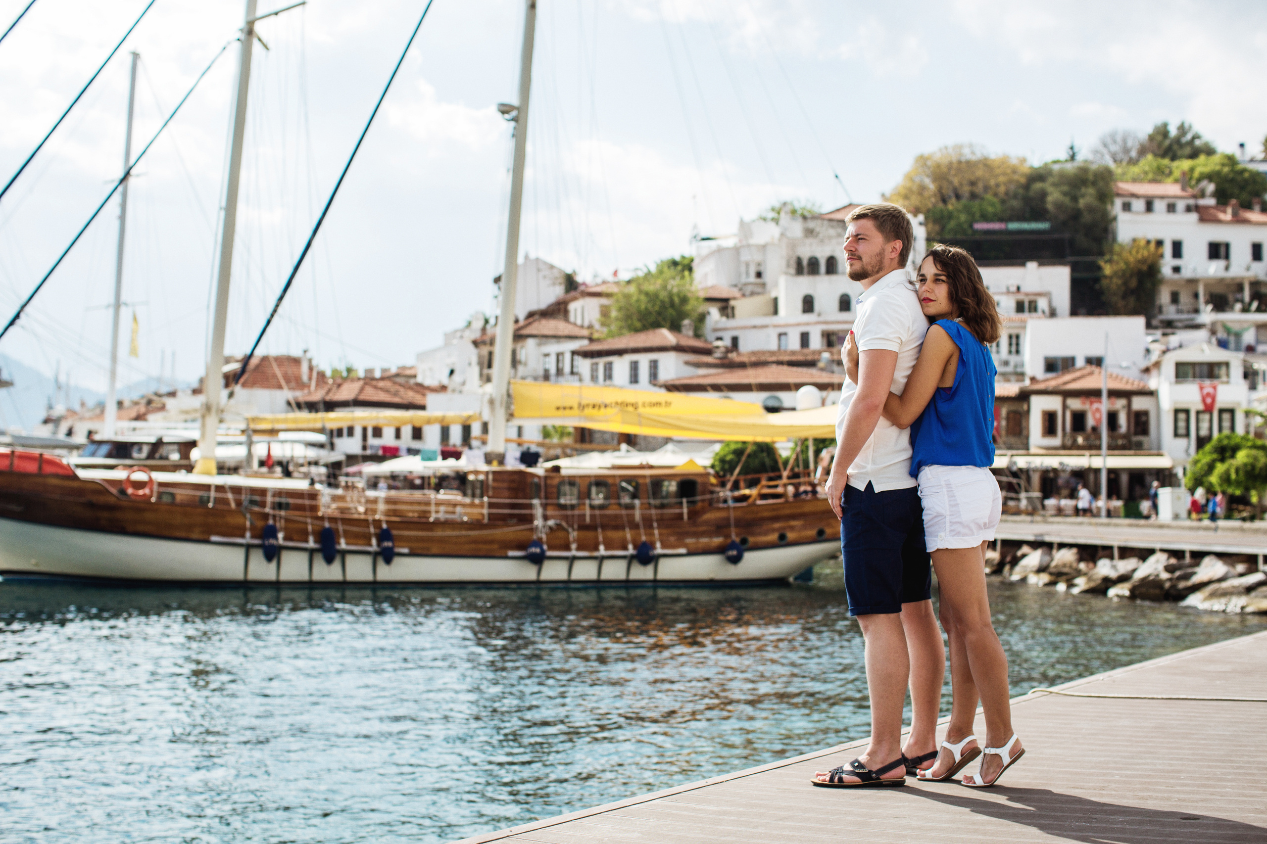 Couple photo shooting in Marmaris old town. Julia Ganch I Fashion Wedding Photography I Cappadocia Turkey