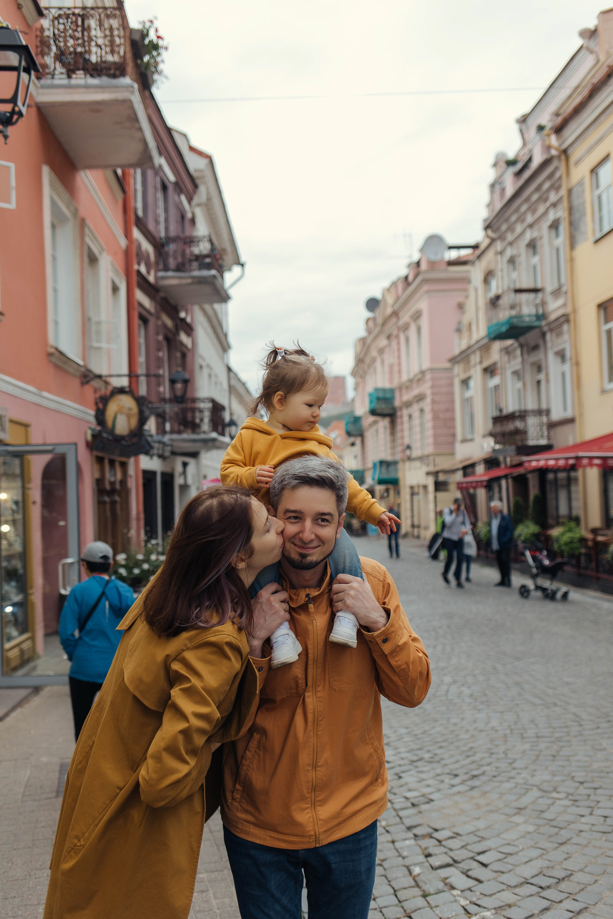 Тёплые моменты на улочках Вильнюса. Семейный и детский фотограф в Вильнюсе Светлана Наумова