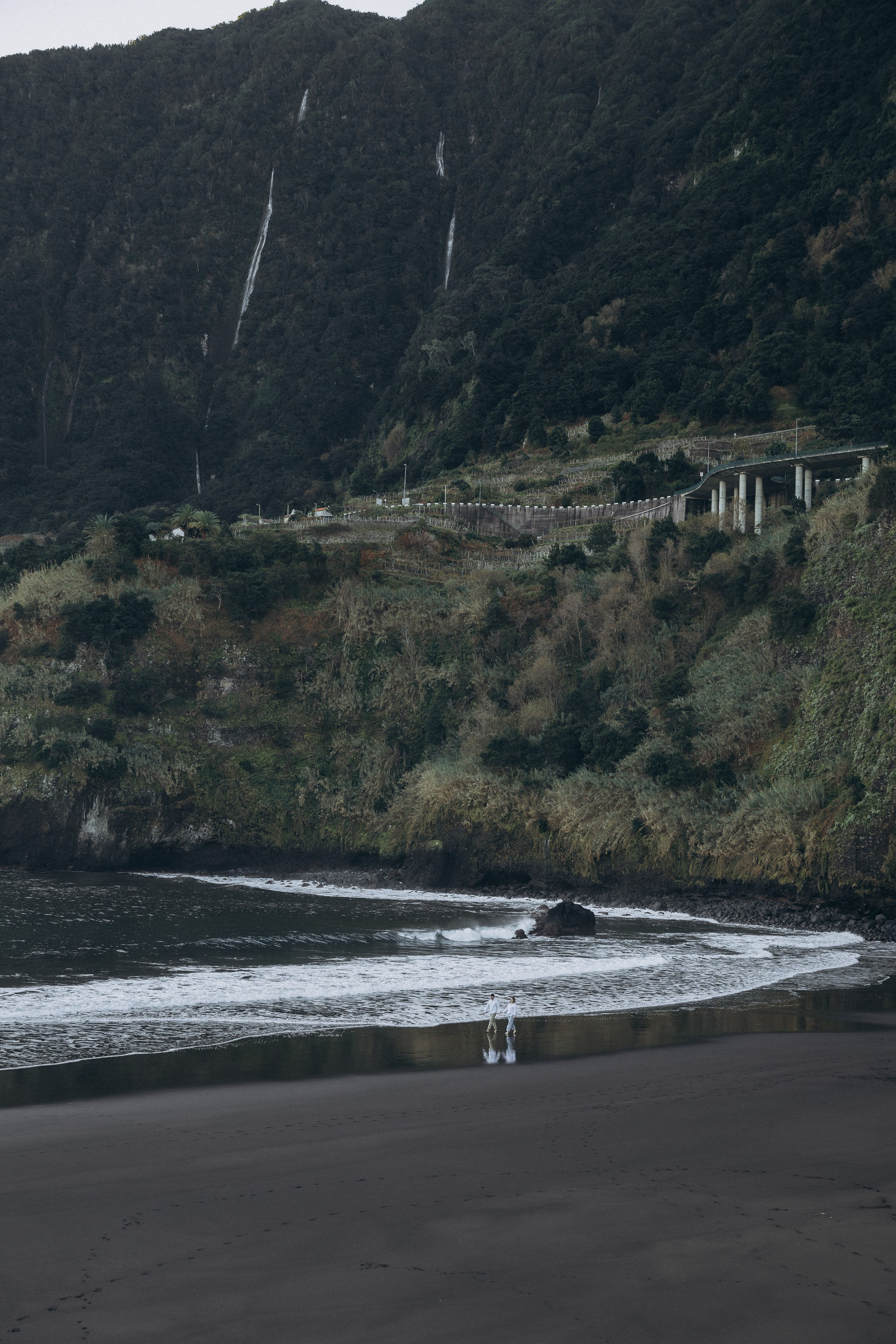 Maternity photoshoot at Seixal beach Madeira