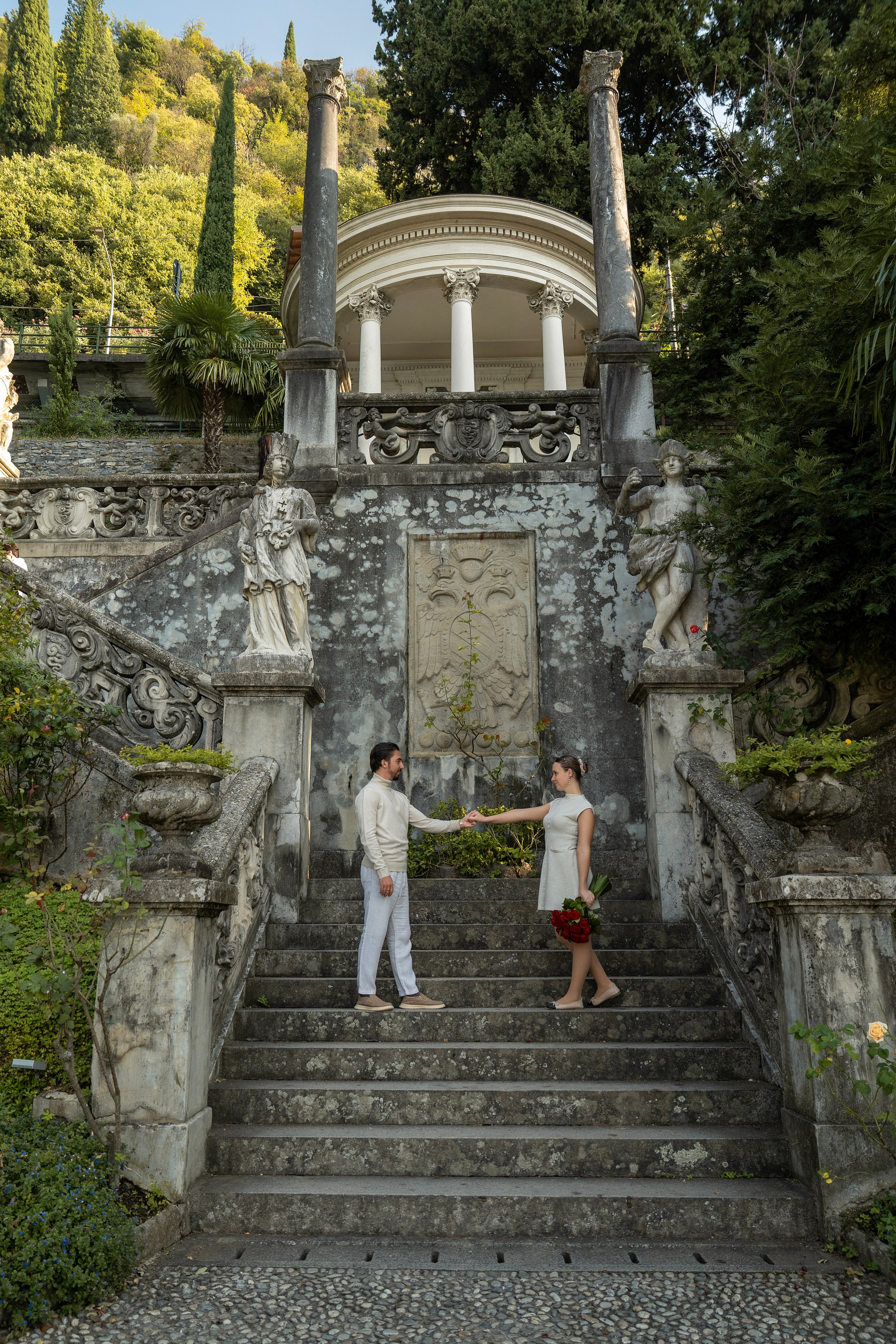 Villa Monastero proposal. Fotografo matrimonio Lago di Como Ferrari Media Production