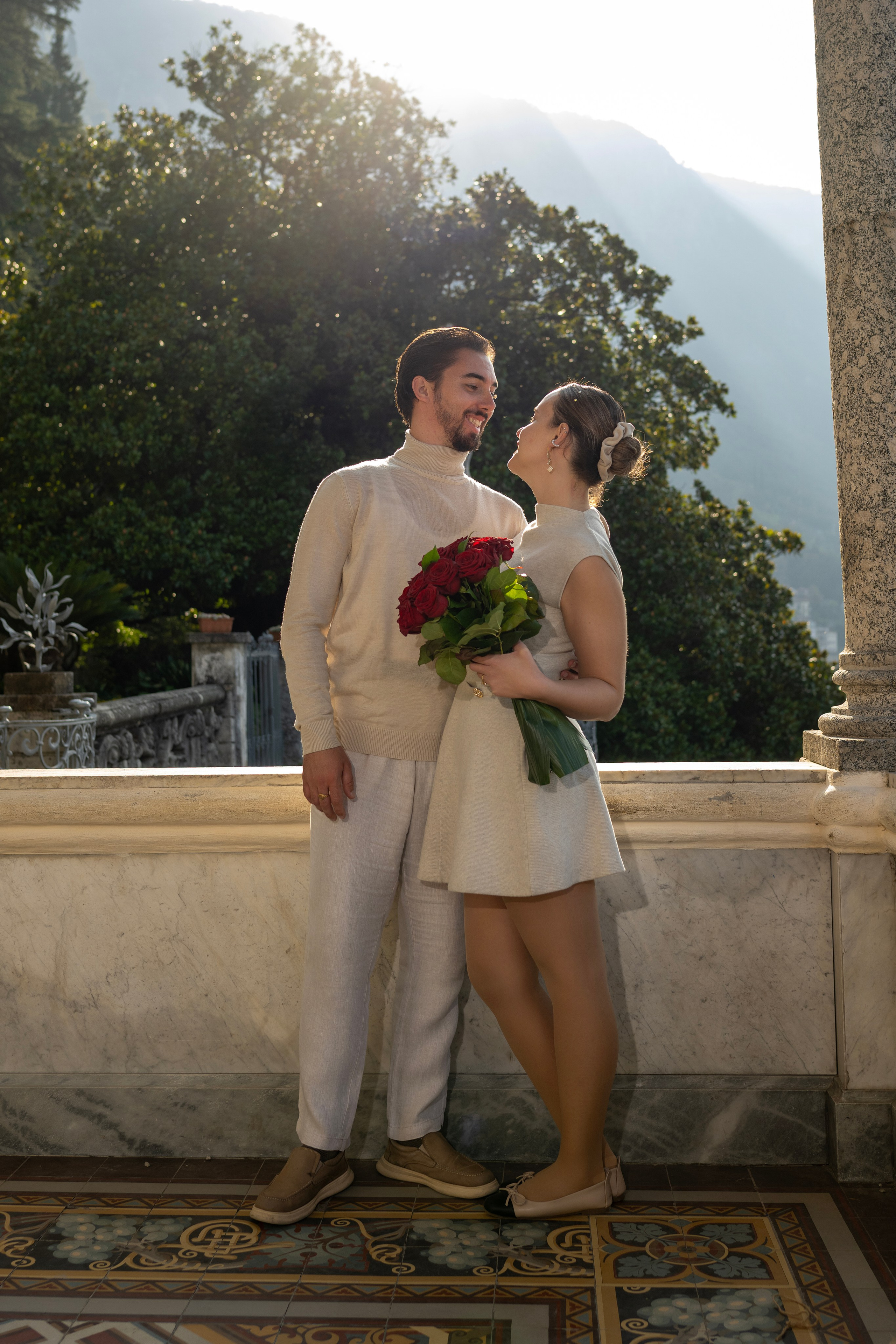 Villa Monastero proposal. Fotografo matrimonio Lago di Como Ferrari Media Production