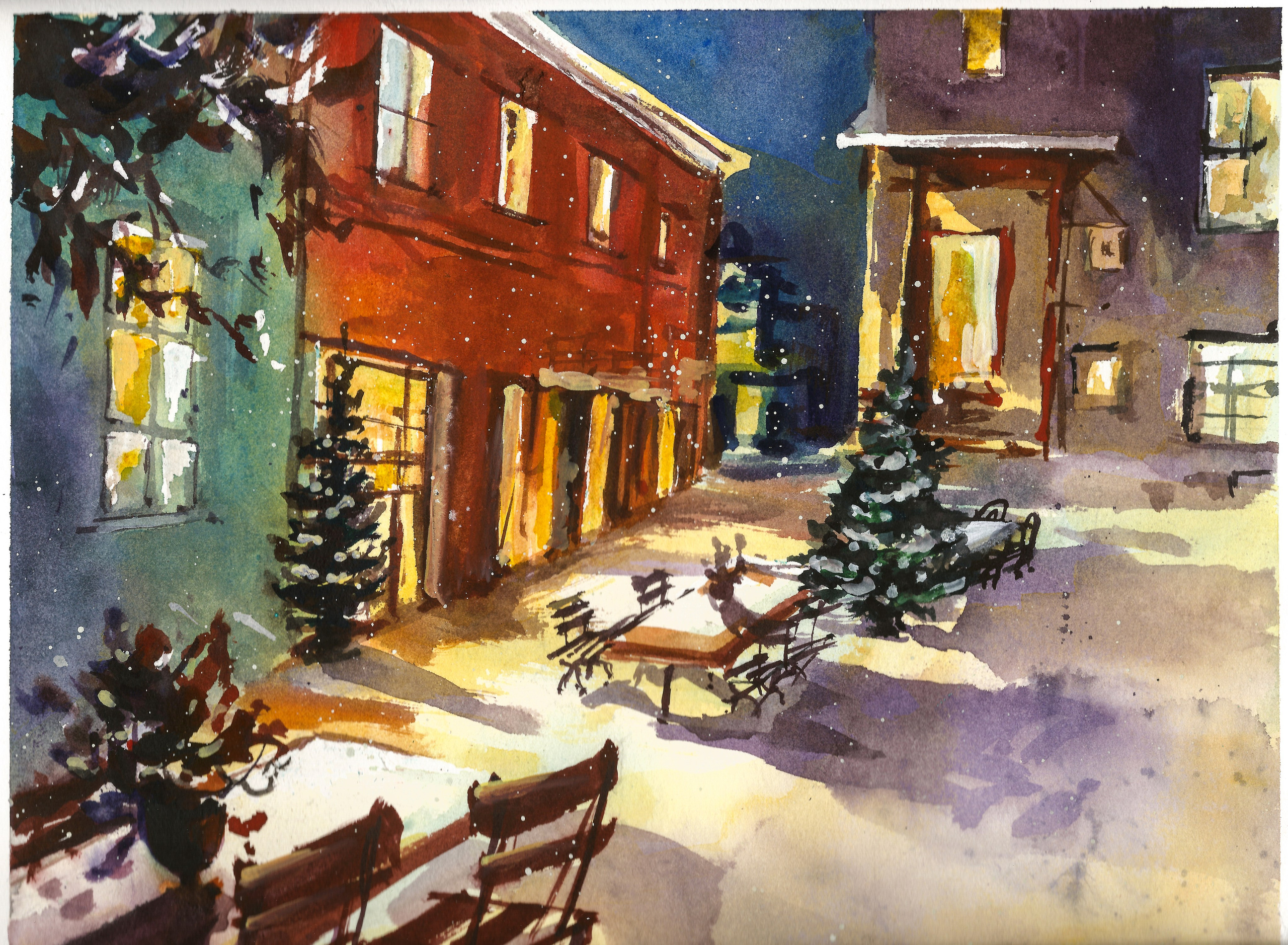 Urban views. Angelina Sorokopud. Artist in Strasbourg