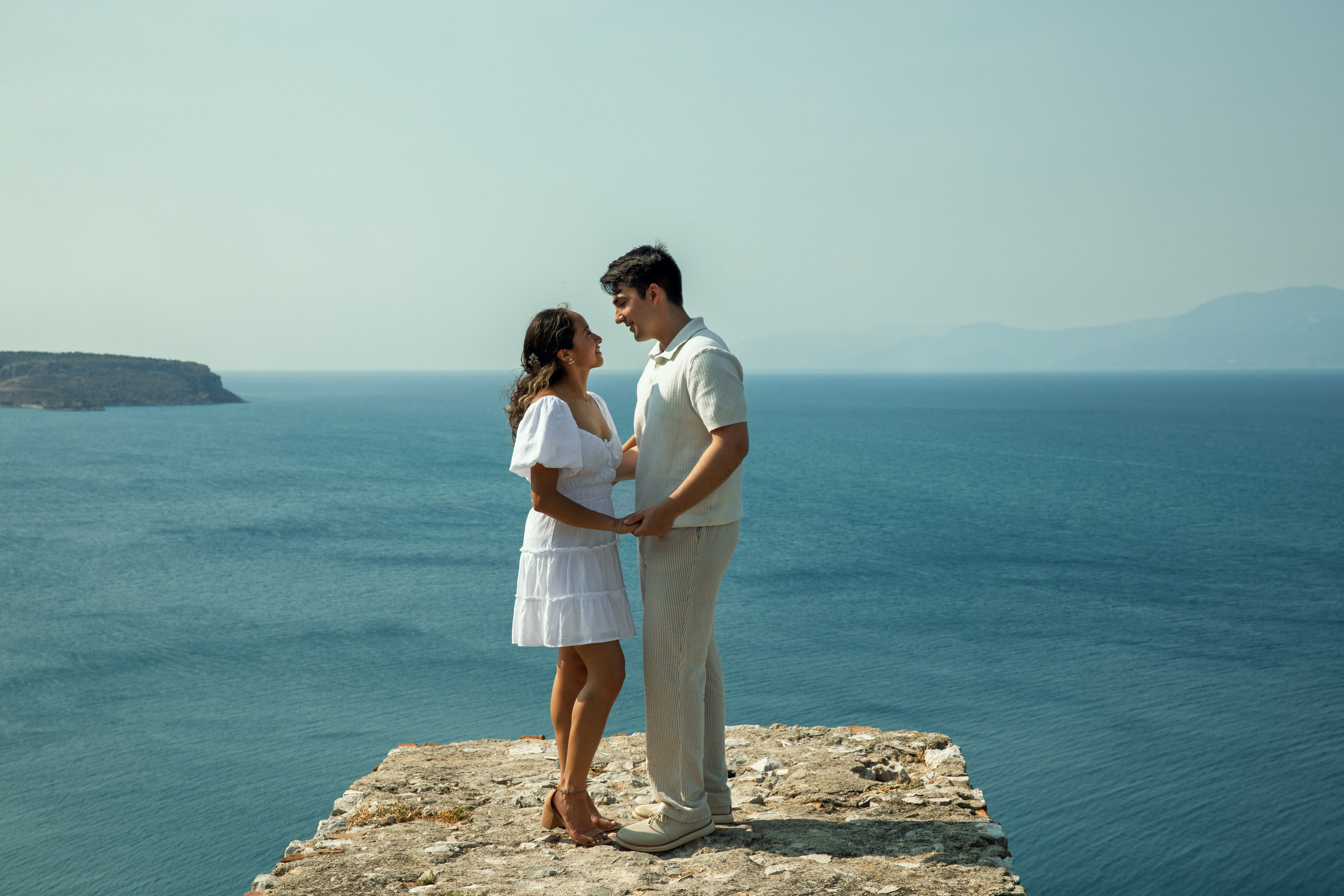 Ariana & Richard (USA). Photographer Anya Khasapi. Nafplio, Greece