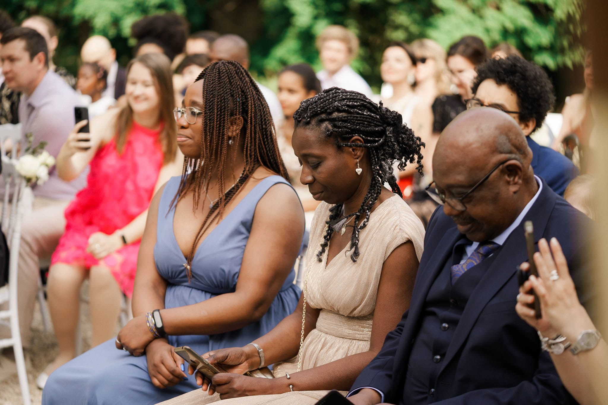 K& F, destination wedding photographer in L’Orangerie de l’Orée du Bois, France
