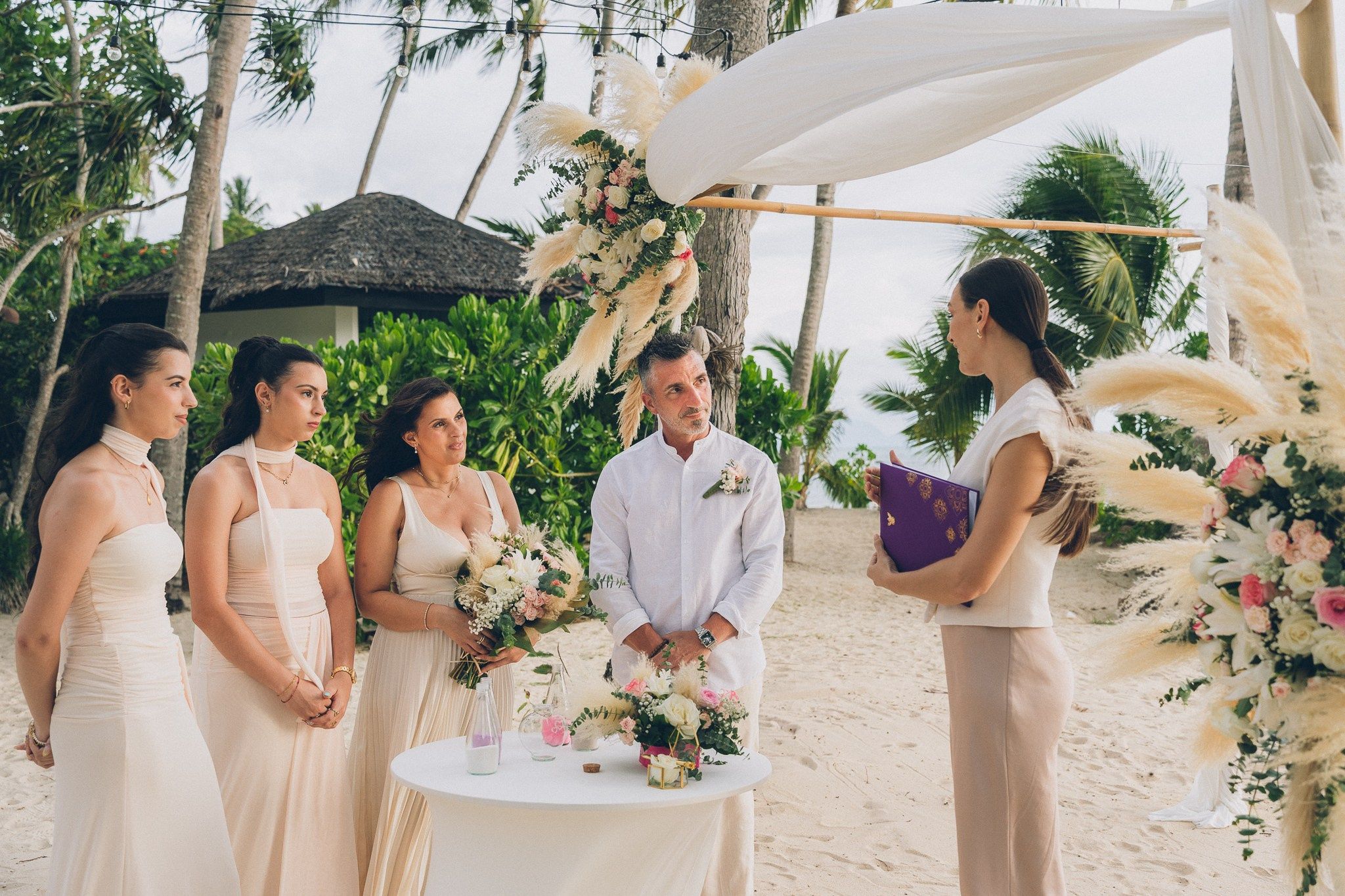 Ventrone Antonella and Lespes Angelo. Mariage à Koh Samui, en Thaïlande. Whatsapp: +66 94 3 650 301
