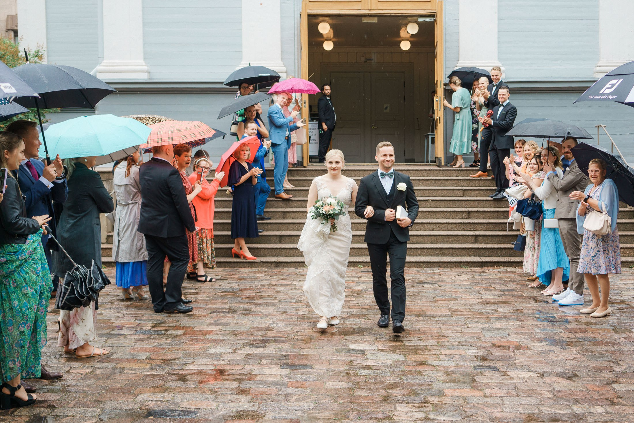 Hääkuvaus Klaus K, Rake-sali ja Helsingin vanha kirkko