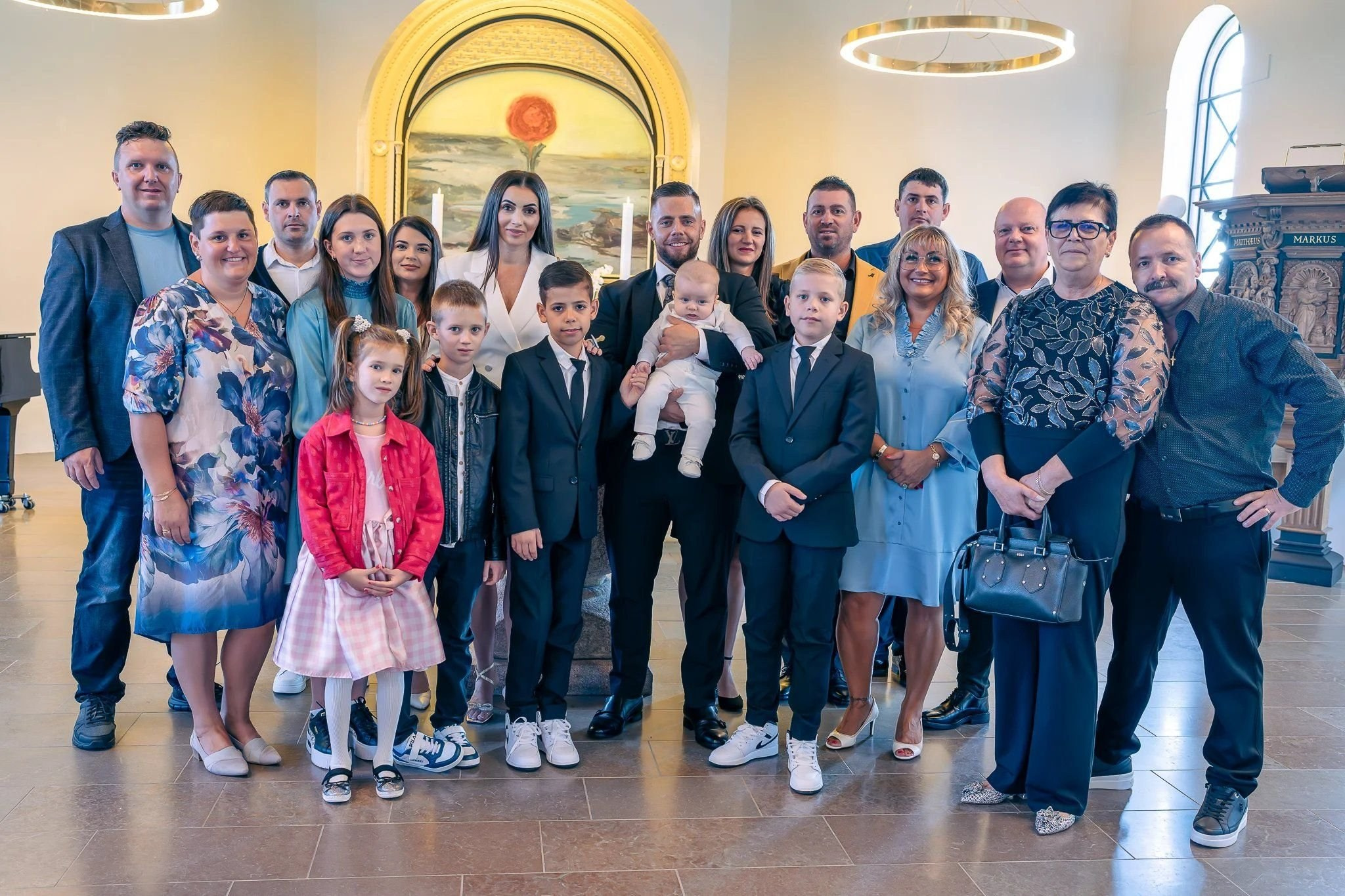 Milas' baptism — Tarm Church. AlexEvents | Wedding and Baptism Photographer & Videographer in Denmark and Germany