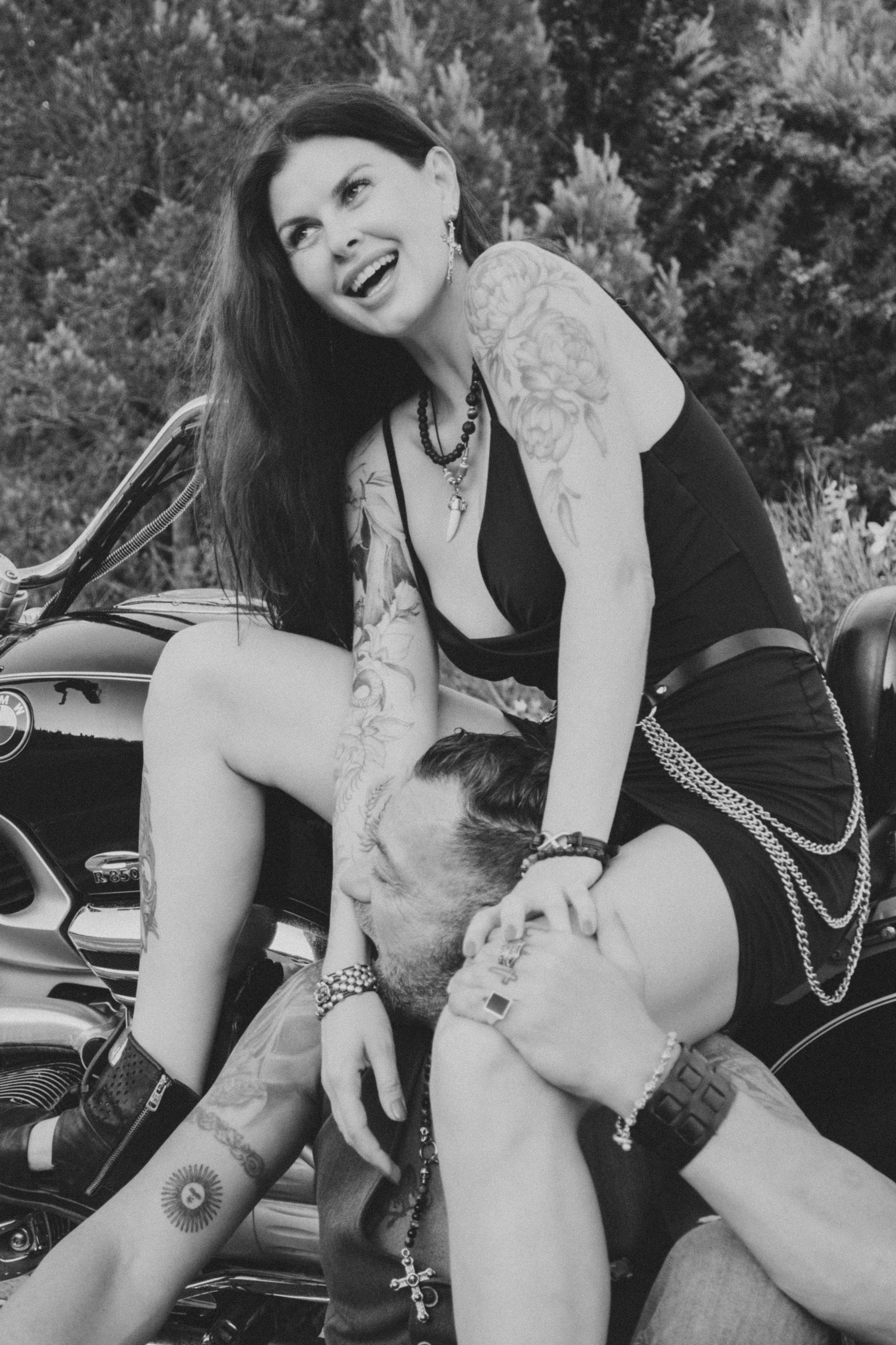 Фотосессия пары на мотоцикле. Профессиональная фотосъемка в Калафелле — Елена Медведева