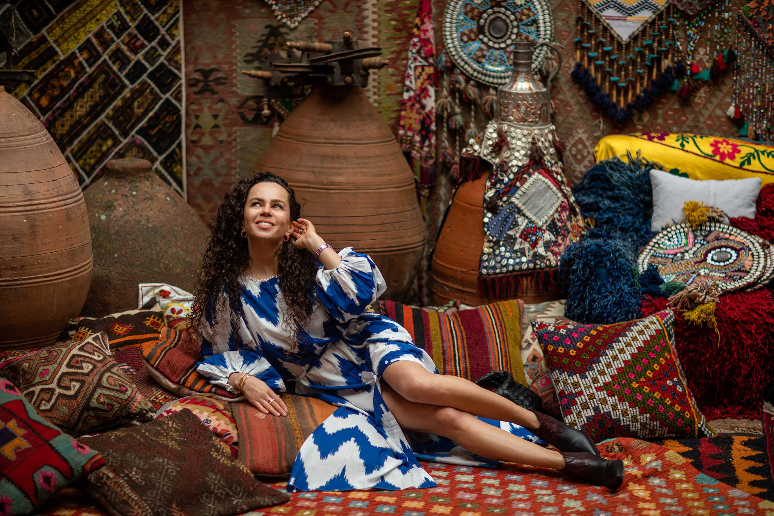 Solo Photoshoot in Kayseri with Wild Horse Herds. Julia Ganch I Fashion Wedding Photography I Cappadocia Turkey