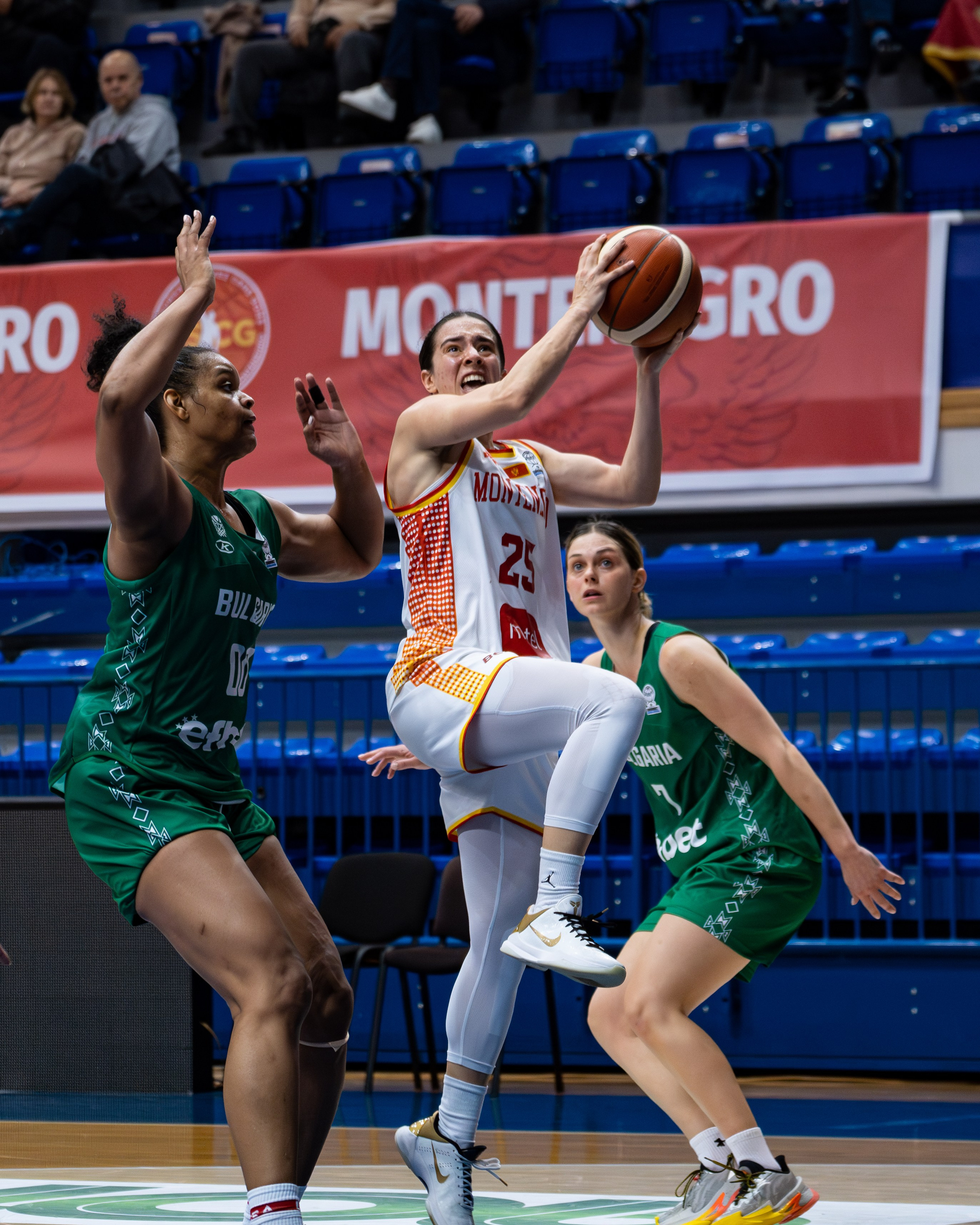 EuroBasket 2027 qualification Montenegro vs Bulgaria. Sports photography