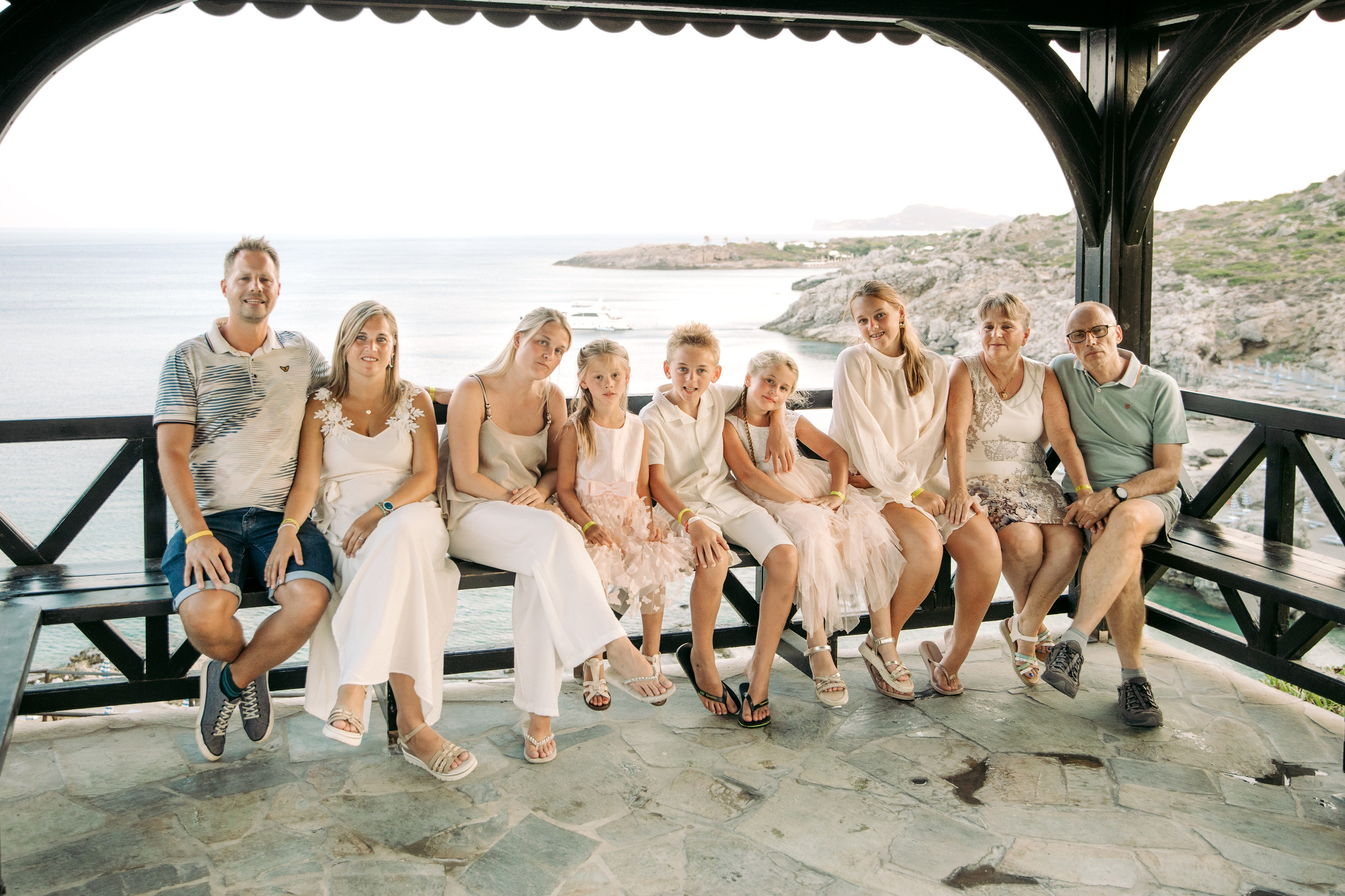 Inez family. Portrait- und Hochzeitsfotografin Irene Art Photo mit Sitz auf der griechischen Insel Rhodos