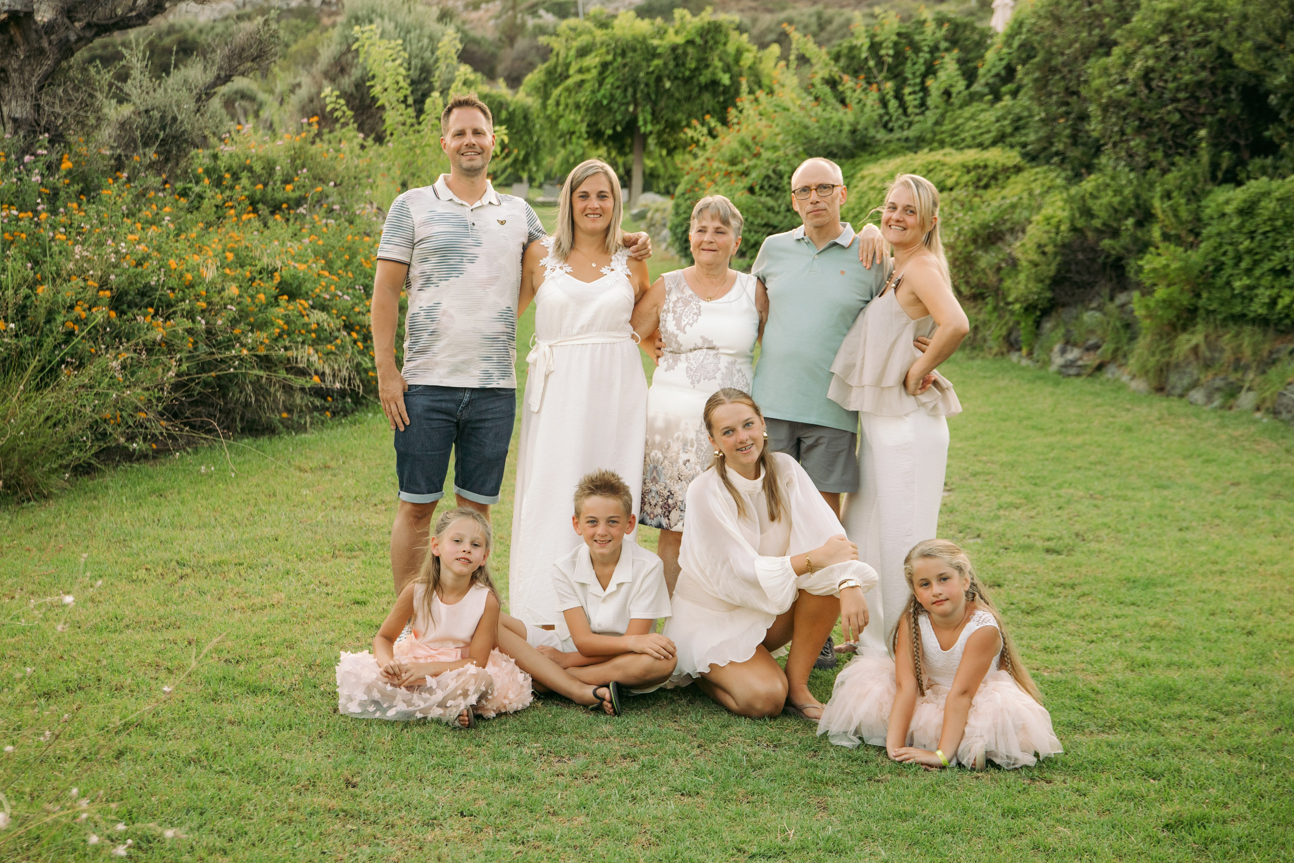 Inez family. Portrait- und Hochzeitsfotografin Irene Art Photo mit Sitz auf der griechischen Insel Rhodos