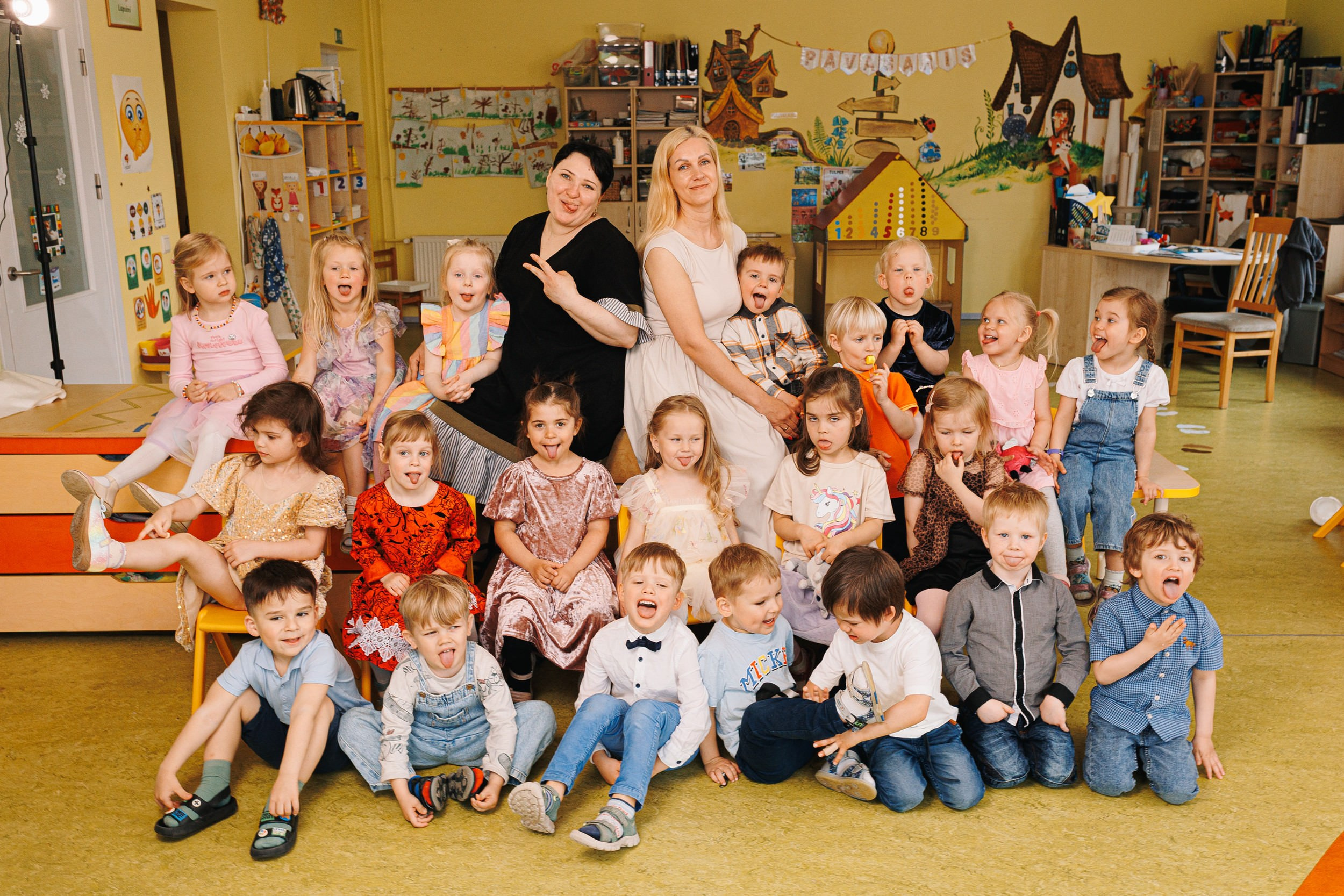 Bērnudārza grupas fotosesija