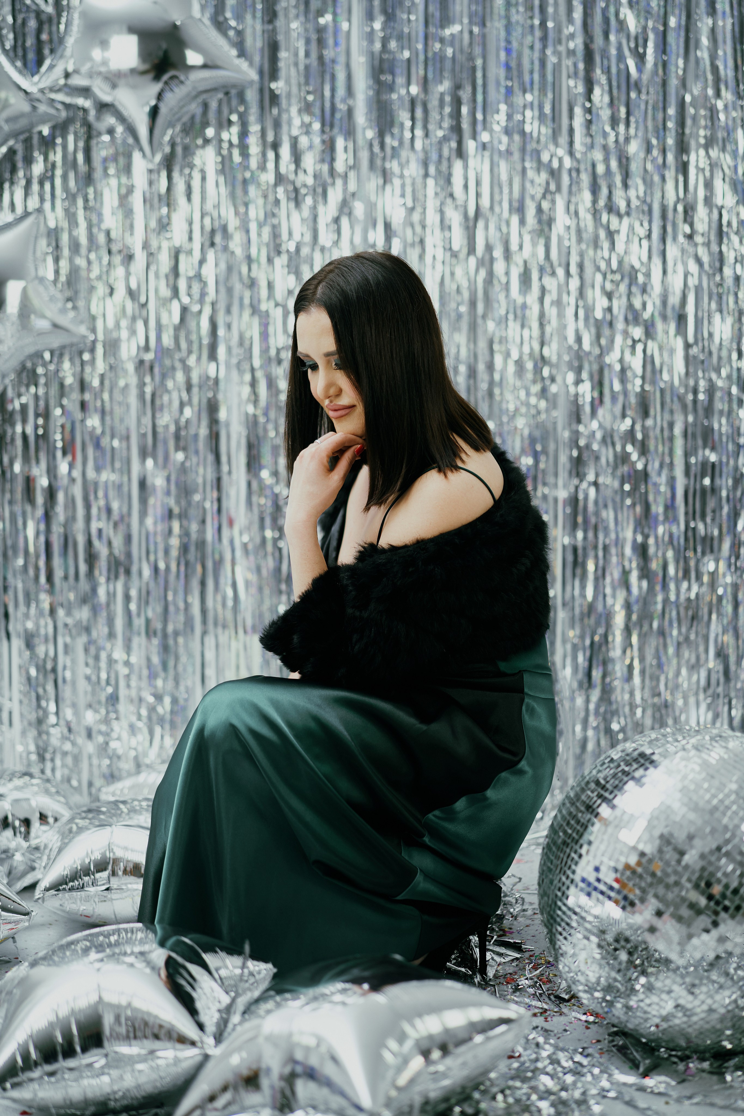 Аннет. Новый год 2025. Серебро. Фотограф в Барселоне Жанна Захарченко