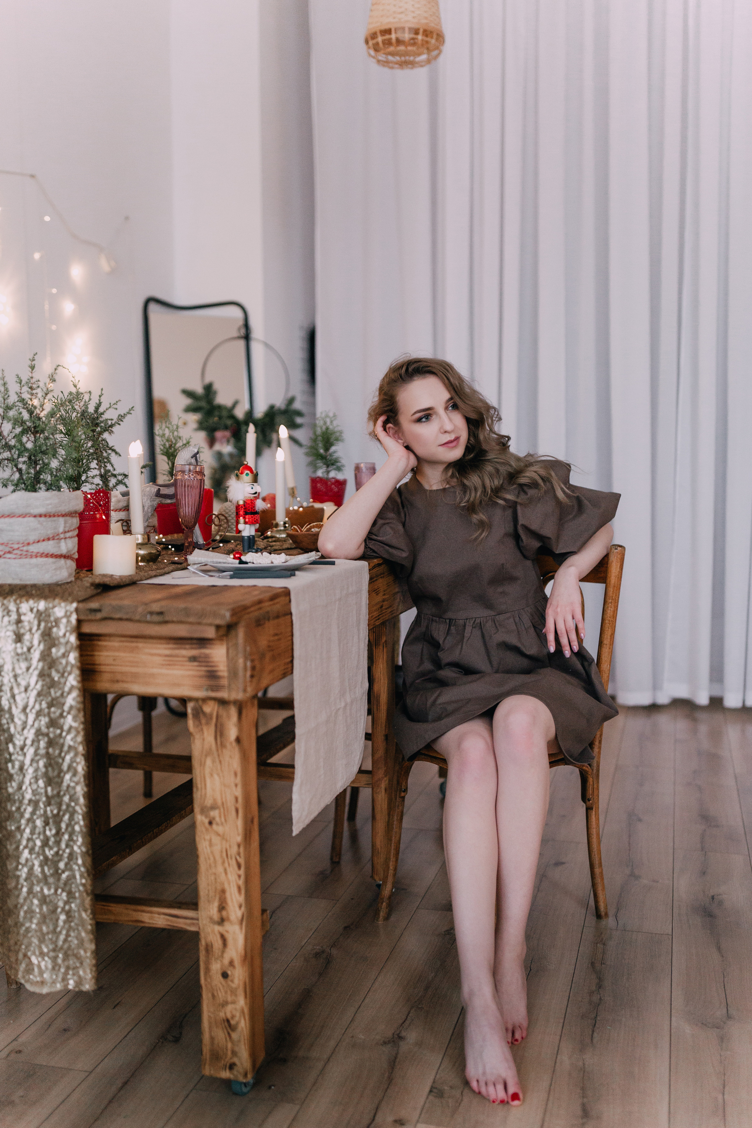 Photoshoot Christmas story with Masha. Photographe à Rouen, France