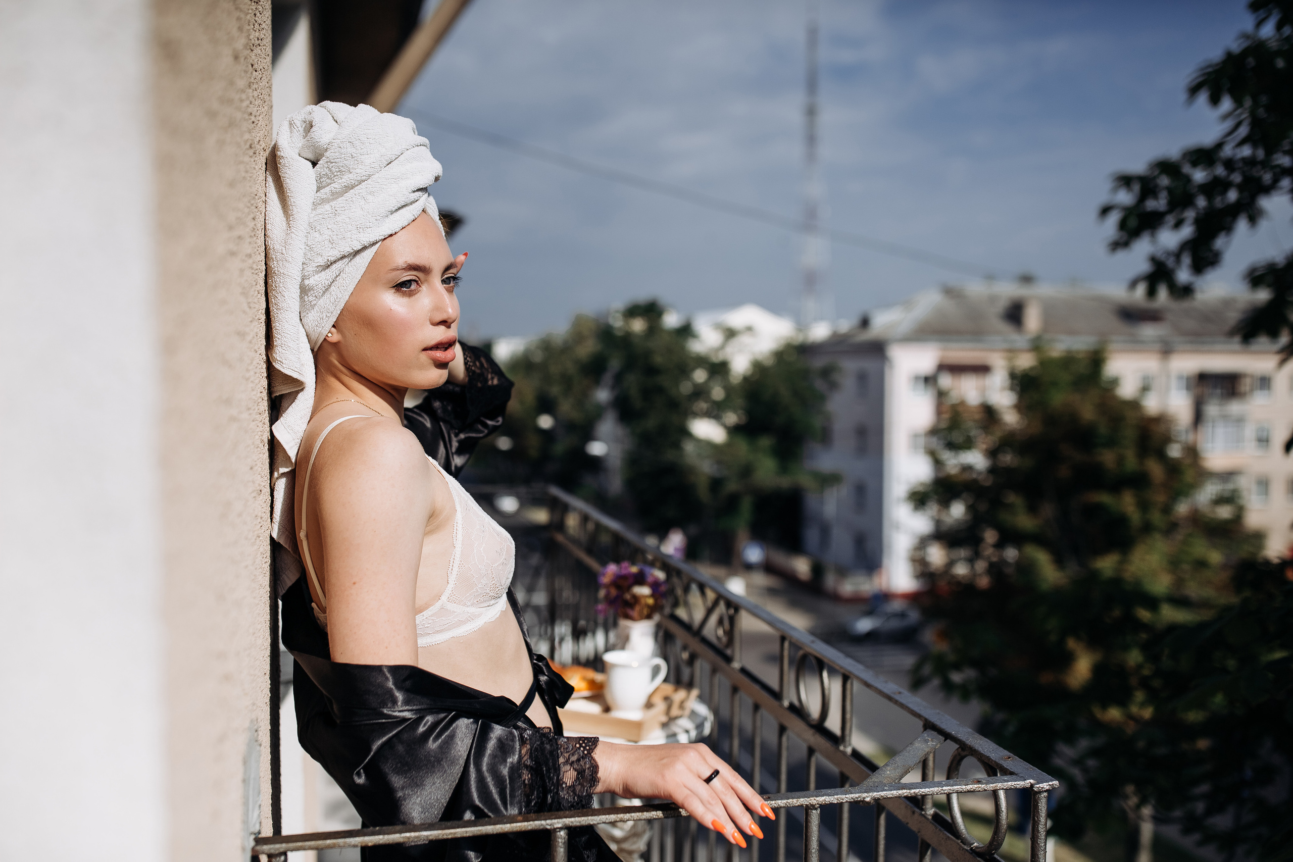 French breakfast with Olya. Фотограф, Руан, Франция