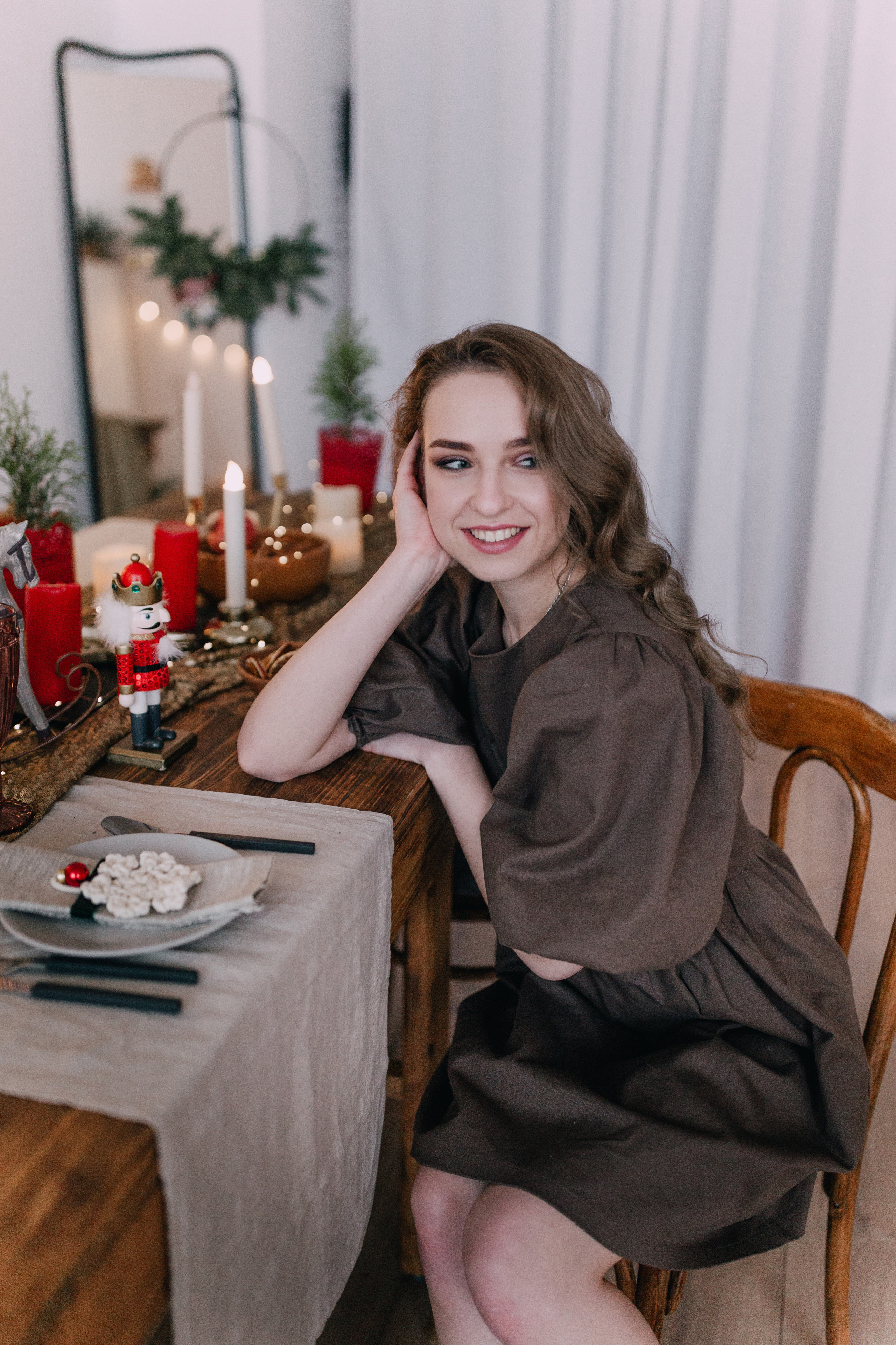 Photoshoot Christmas story with Masha. Photographe à Rouen, France