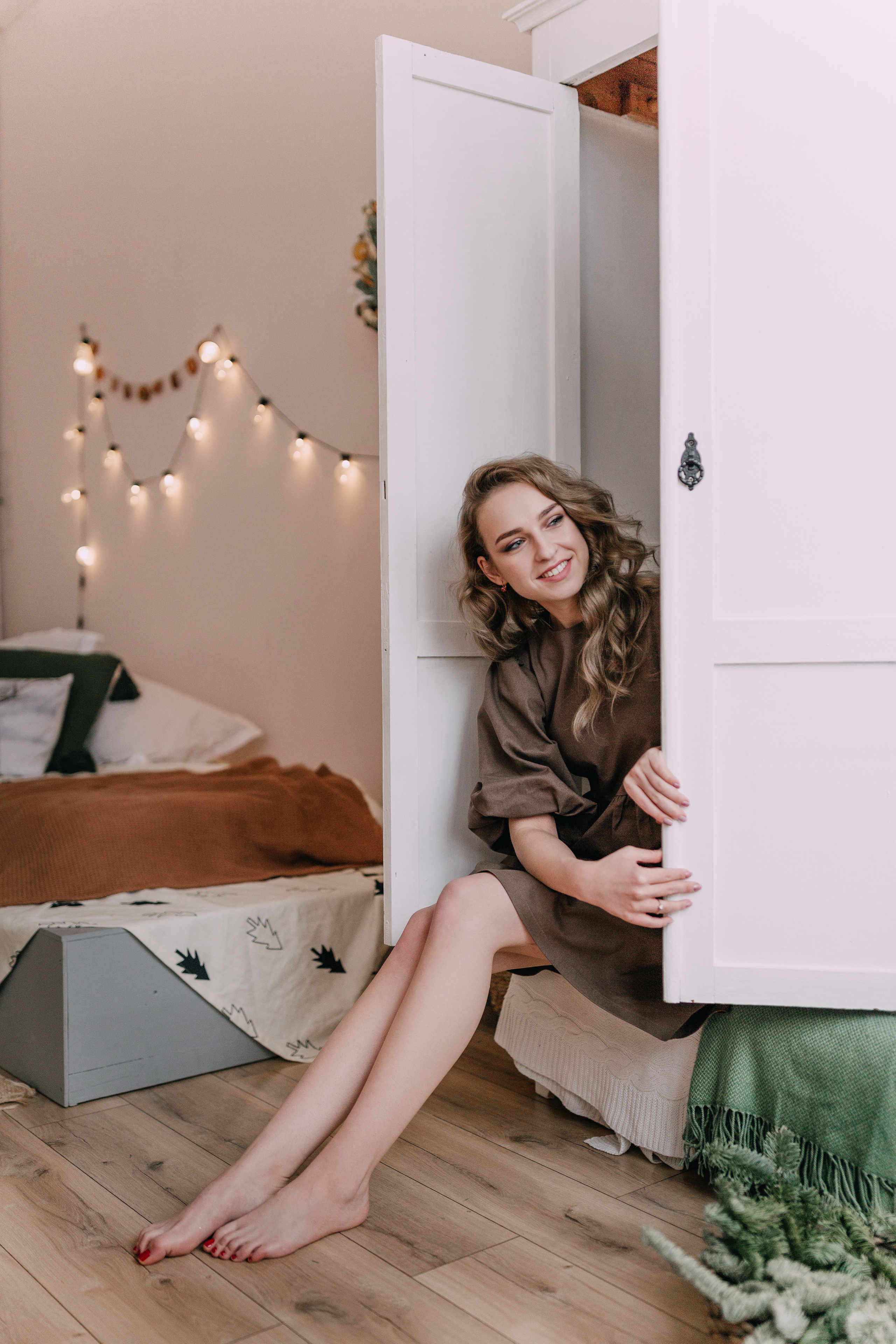 Photoshoot Christmas story with Masha. Photographe à Rouen, France