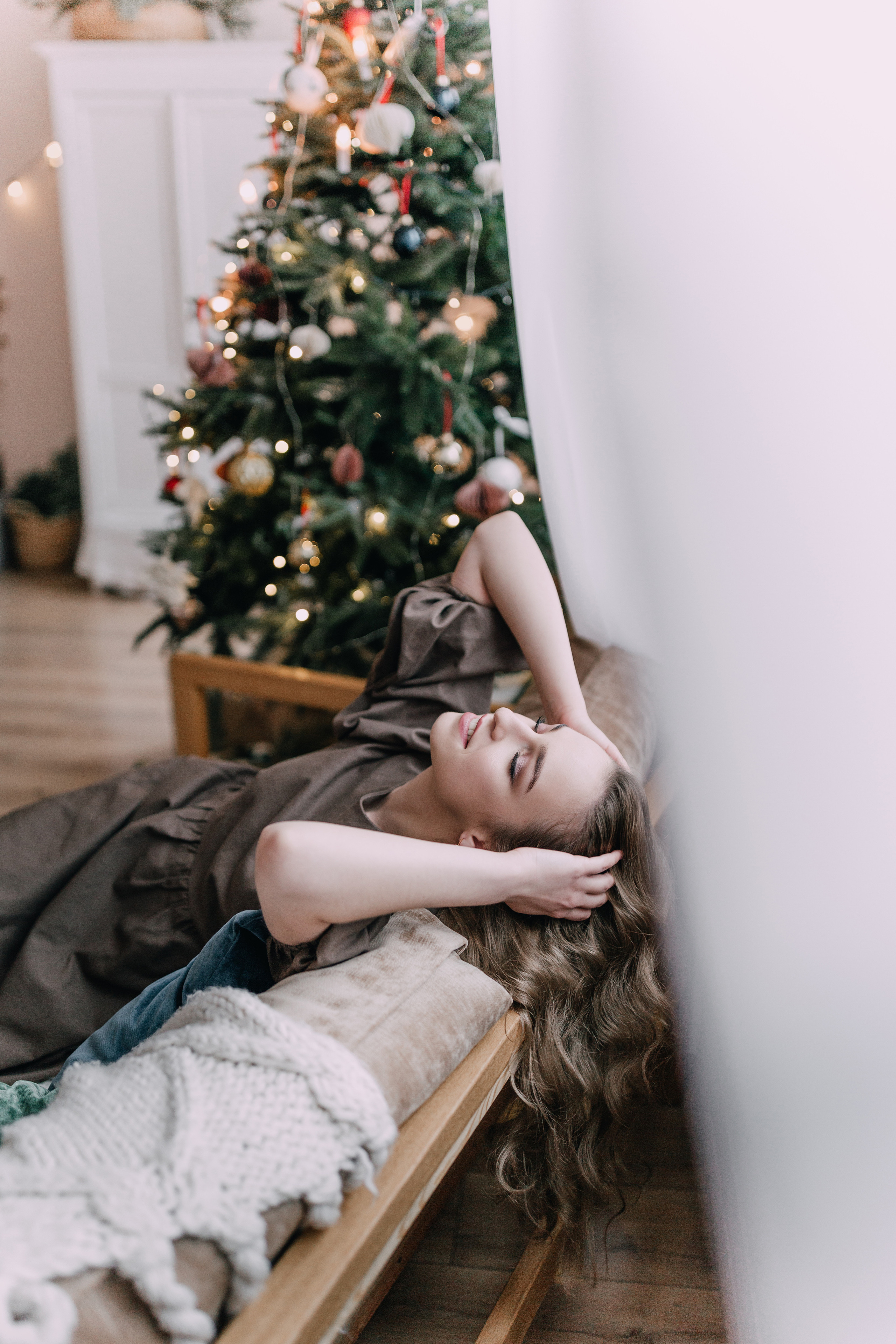 Photoshoot Christmas story with Masha. Photographe à Rouen, France