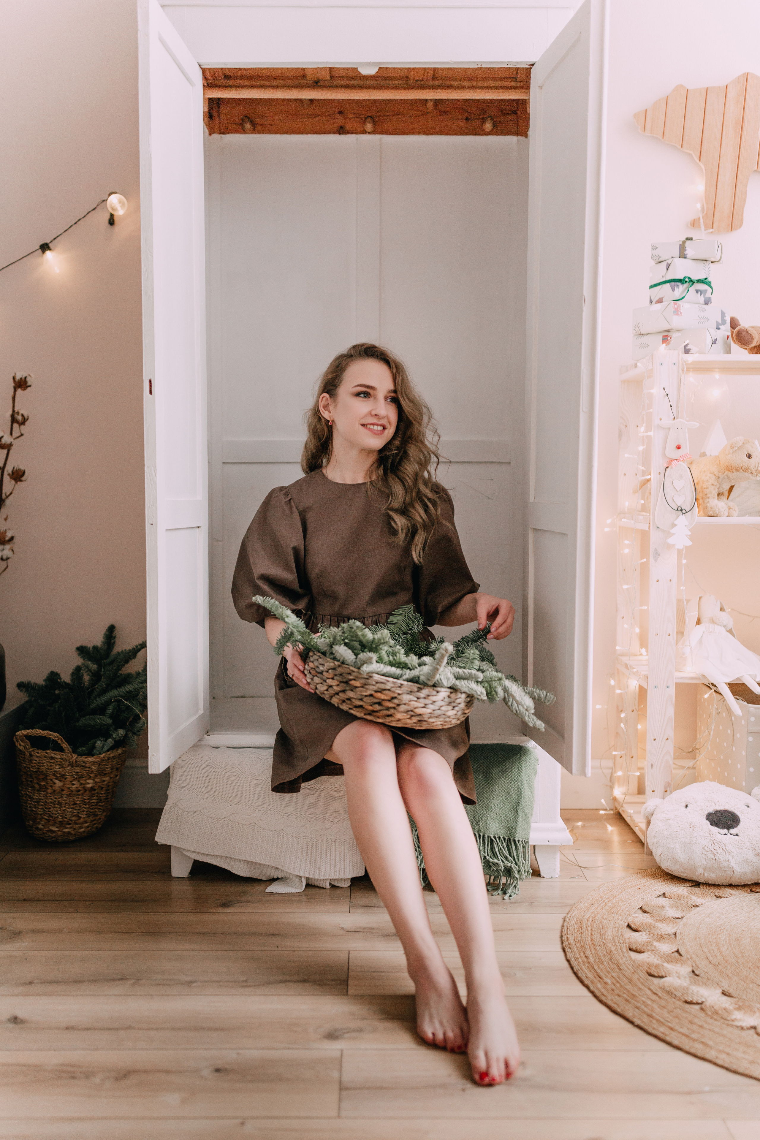 Photoshoot Christmas story with Masha. Photographe à Rouen, France