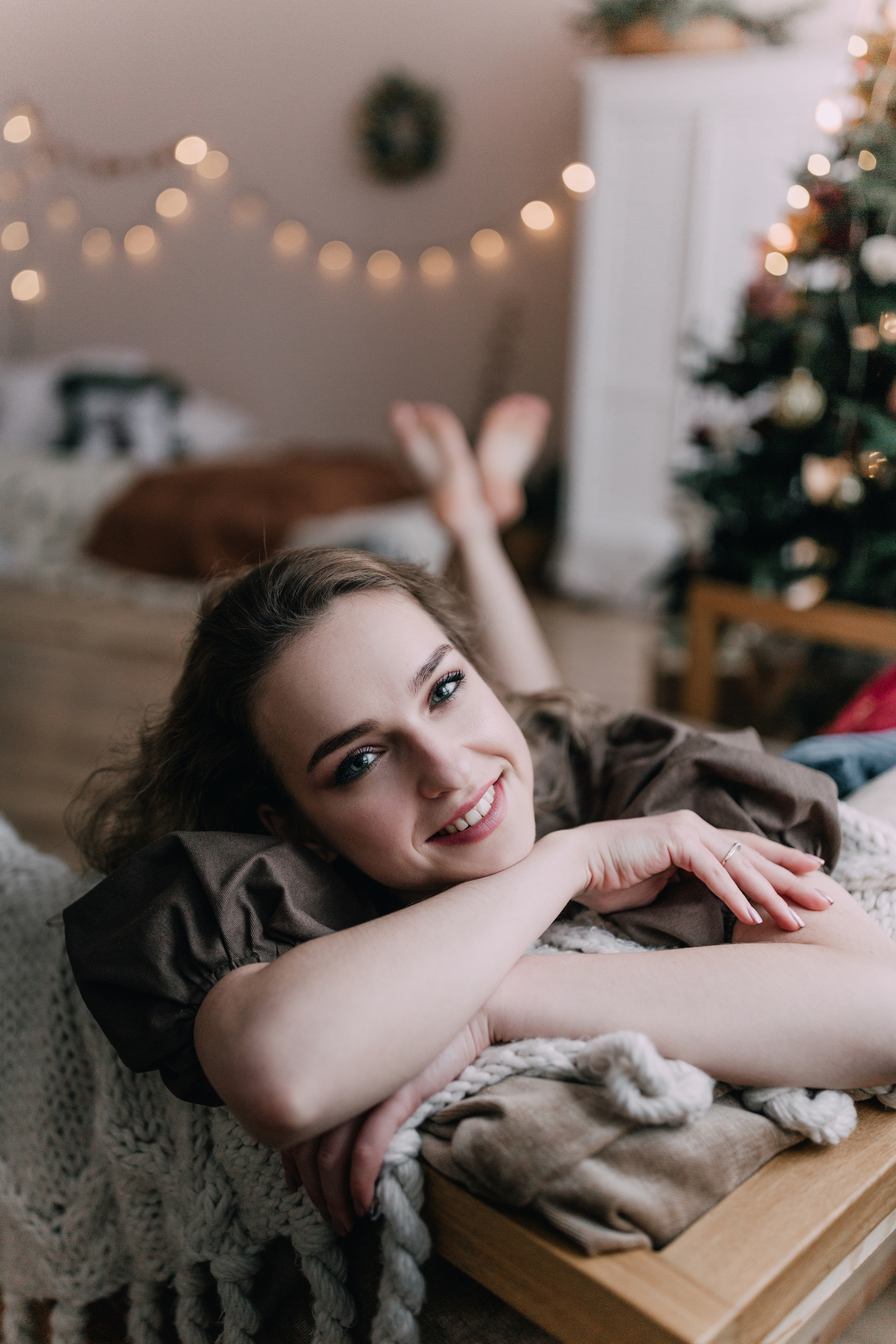 Photoshoot Christmas story with Masha. Photographe à Rouen, France