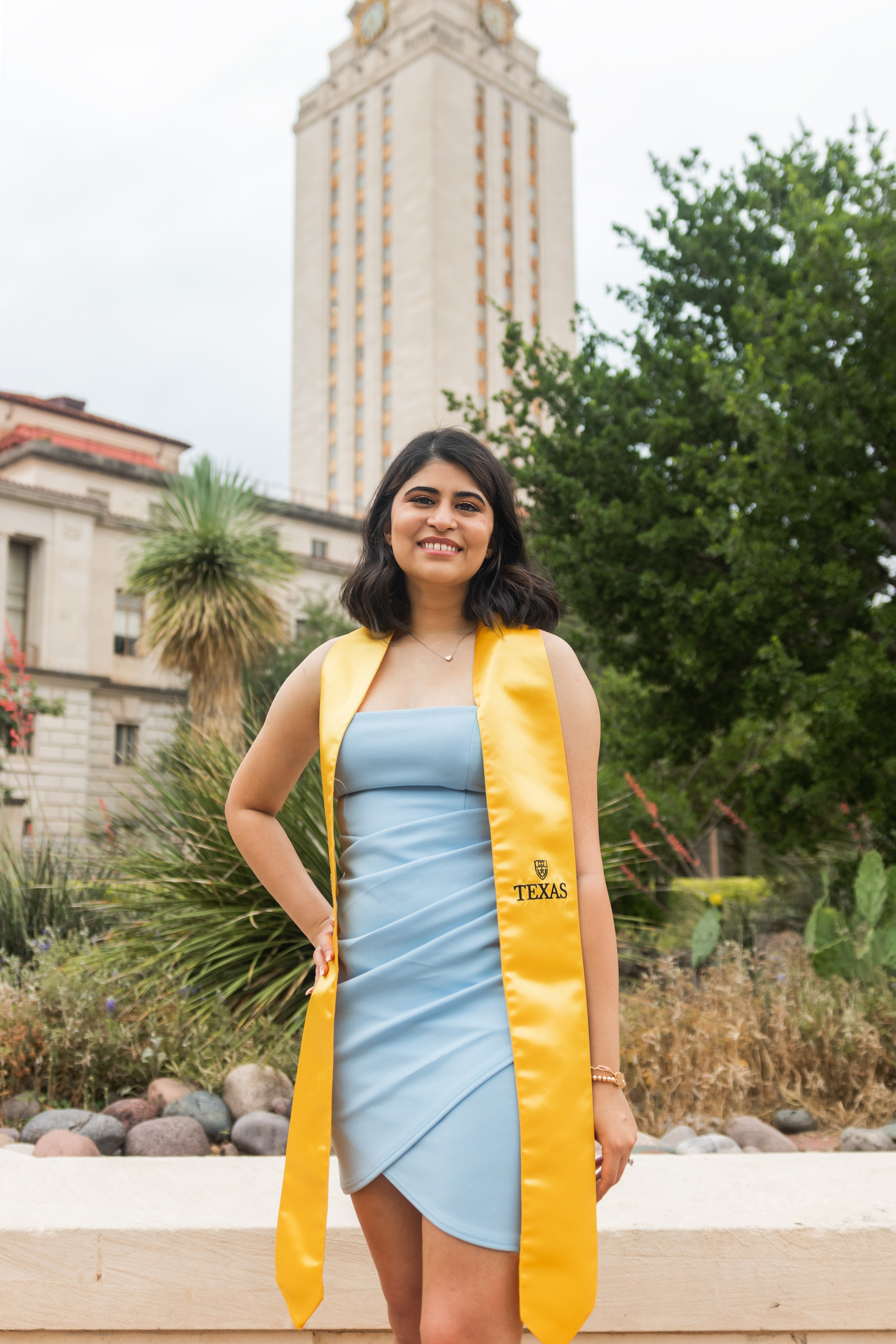 Maria’s graduation photoshoot at the University of Texas Austin