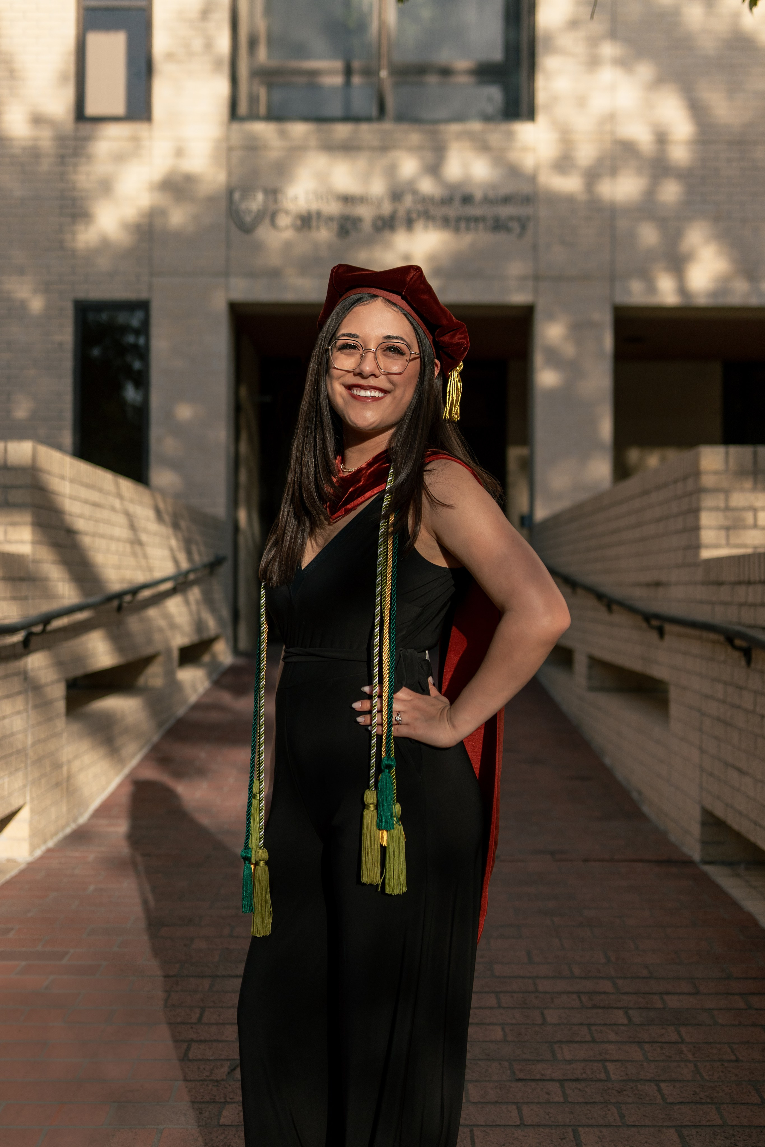 Alexiss' graduation photoshoot at the University of Texas Austin