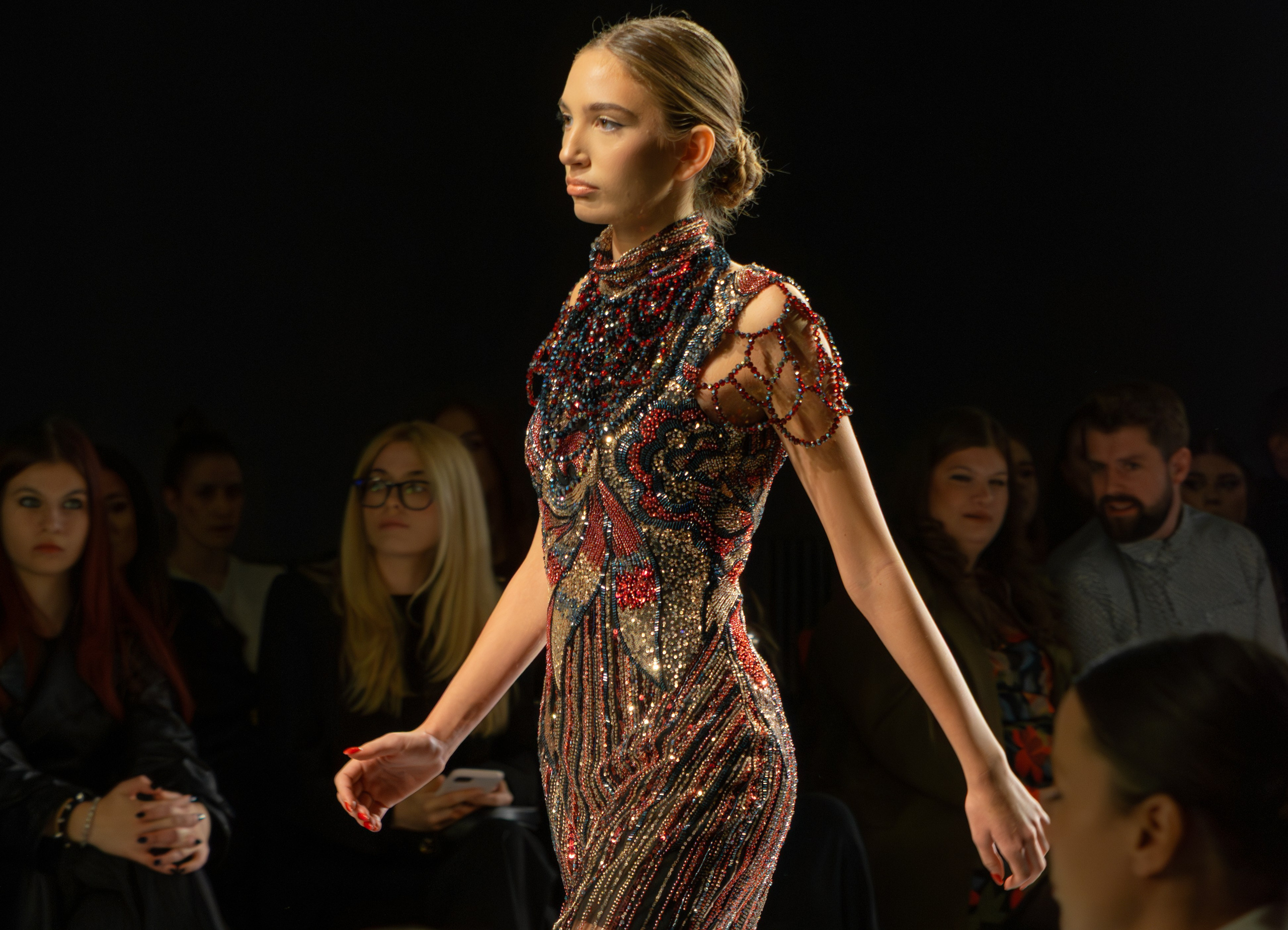 SERBIA FASHION WEEK 2025 / Woven Destinies” collection Designer: Katrina Ivanyushkina. Victoria Fedoseenko. Photographer from Serbia