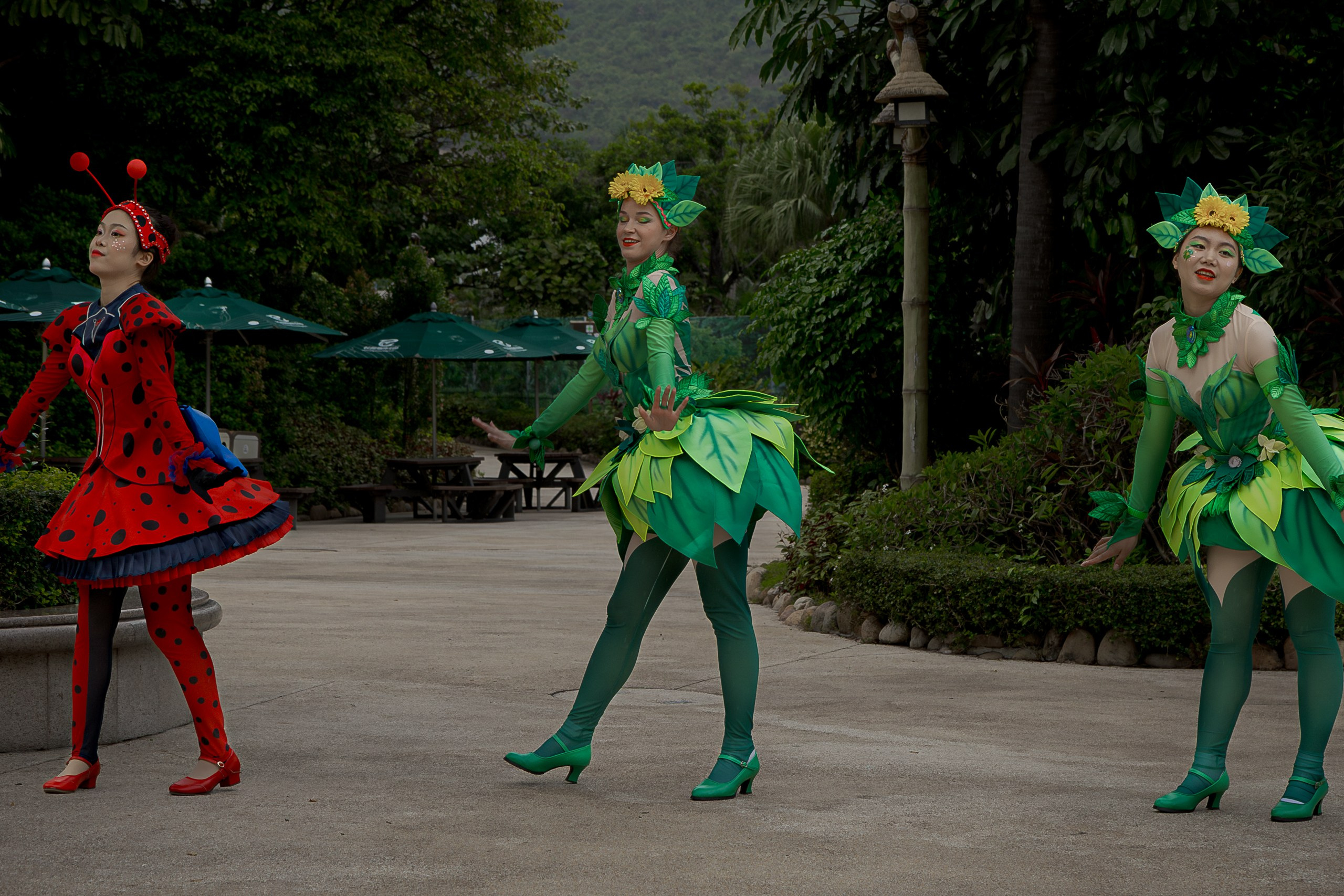 Dance team ocean kingdoom flowers