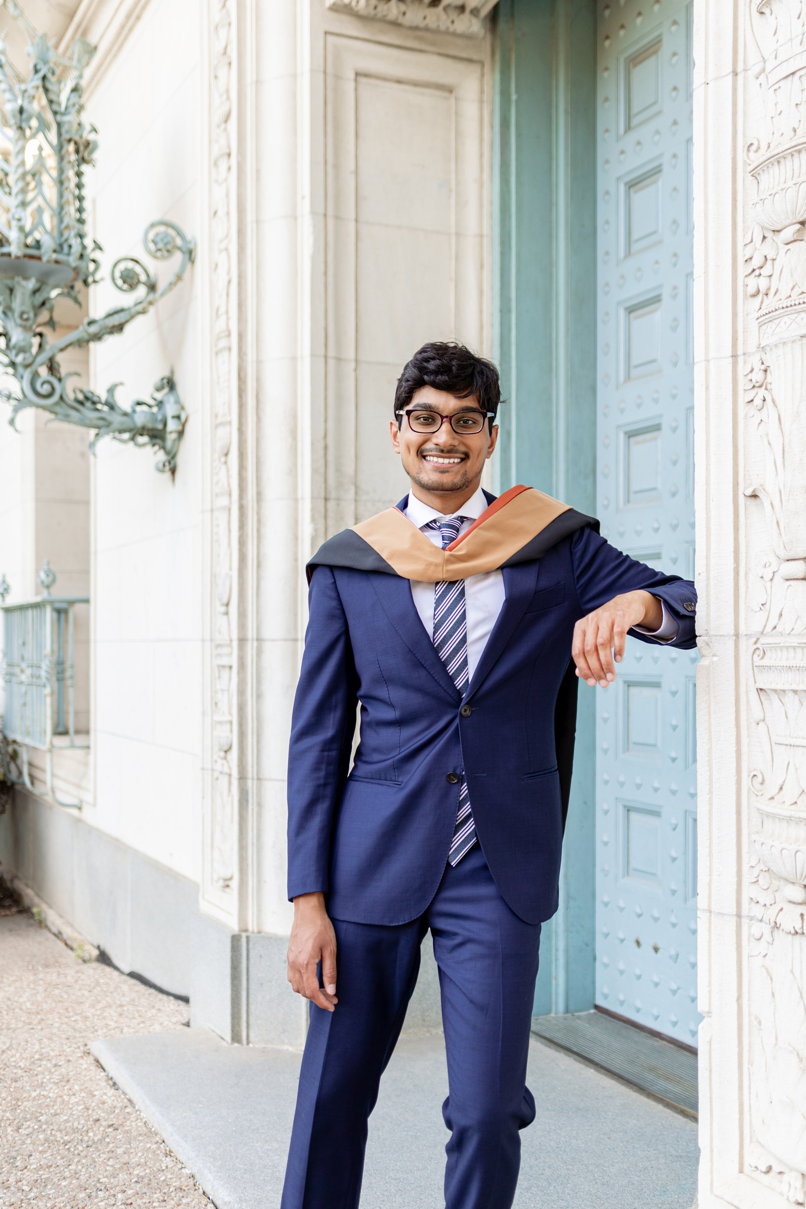 Samir's graduation photoshoot at the University of Texas Austin