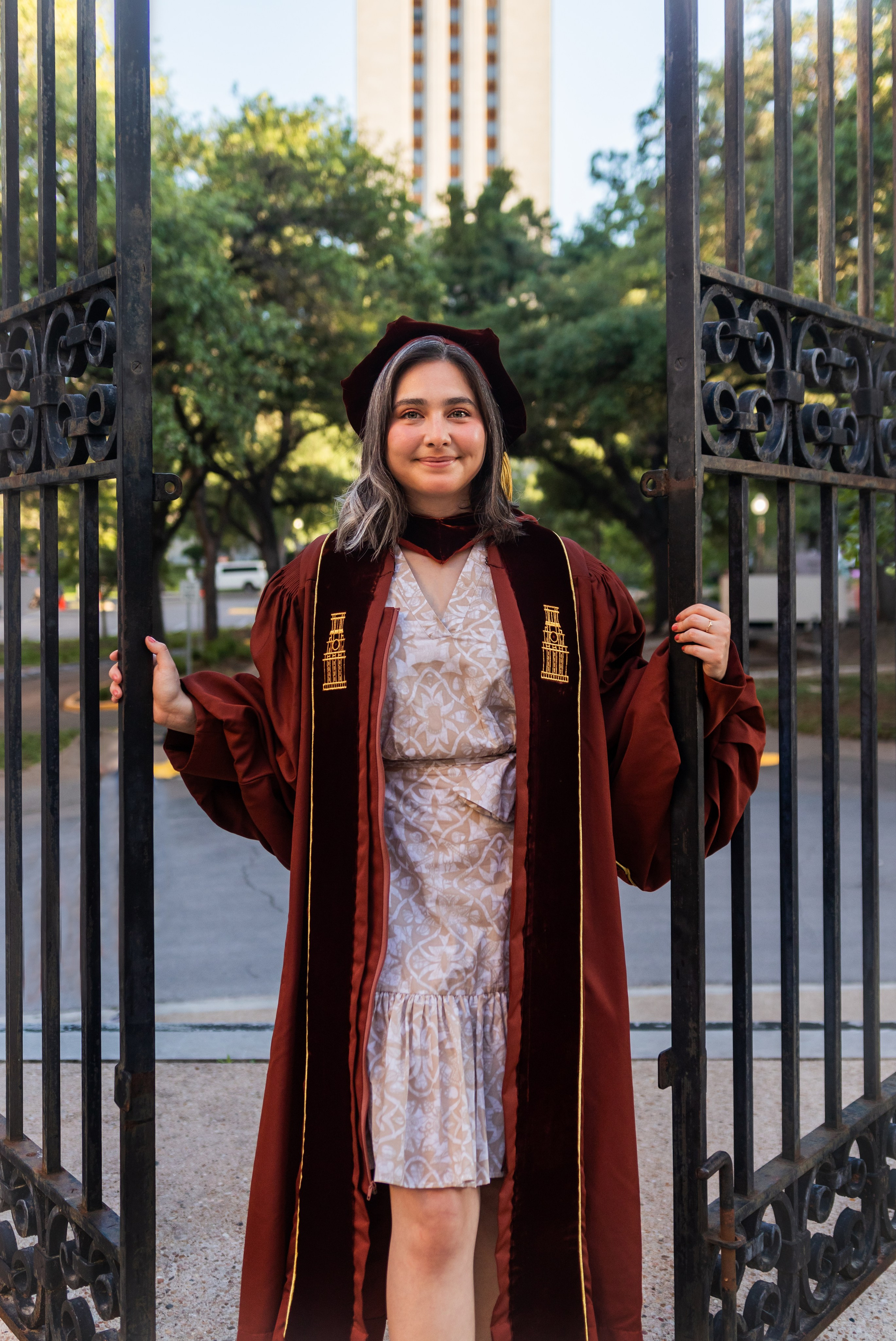 Paola’s graduation photoshoot at the University of Texas Austin