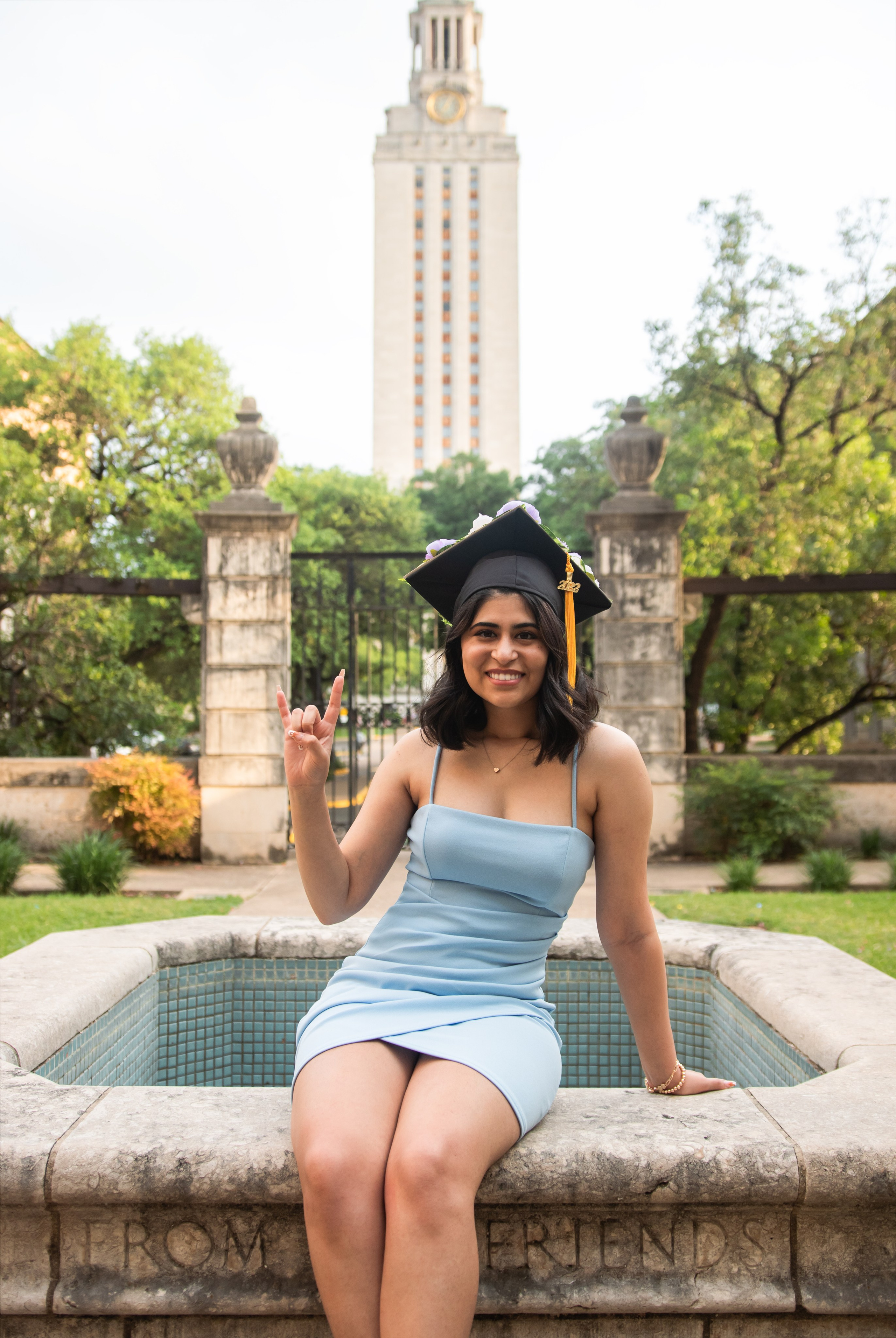 Maria’s graduation photoshoot at the University of Texas Austin