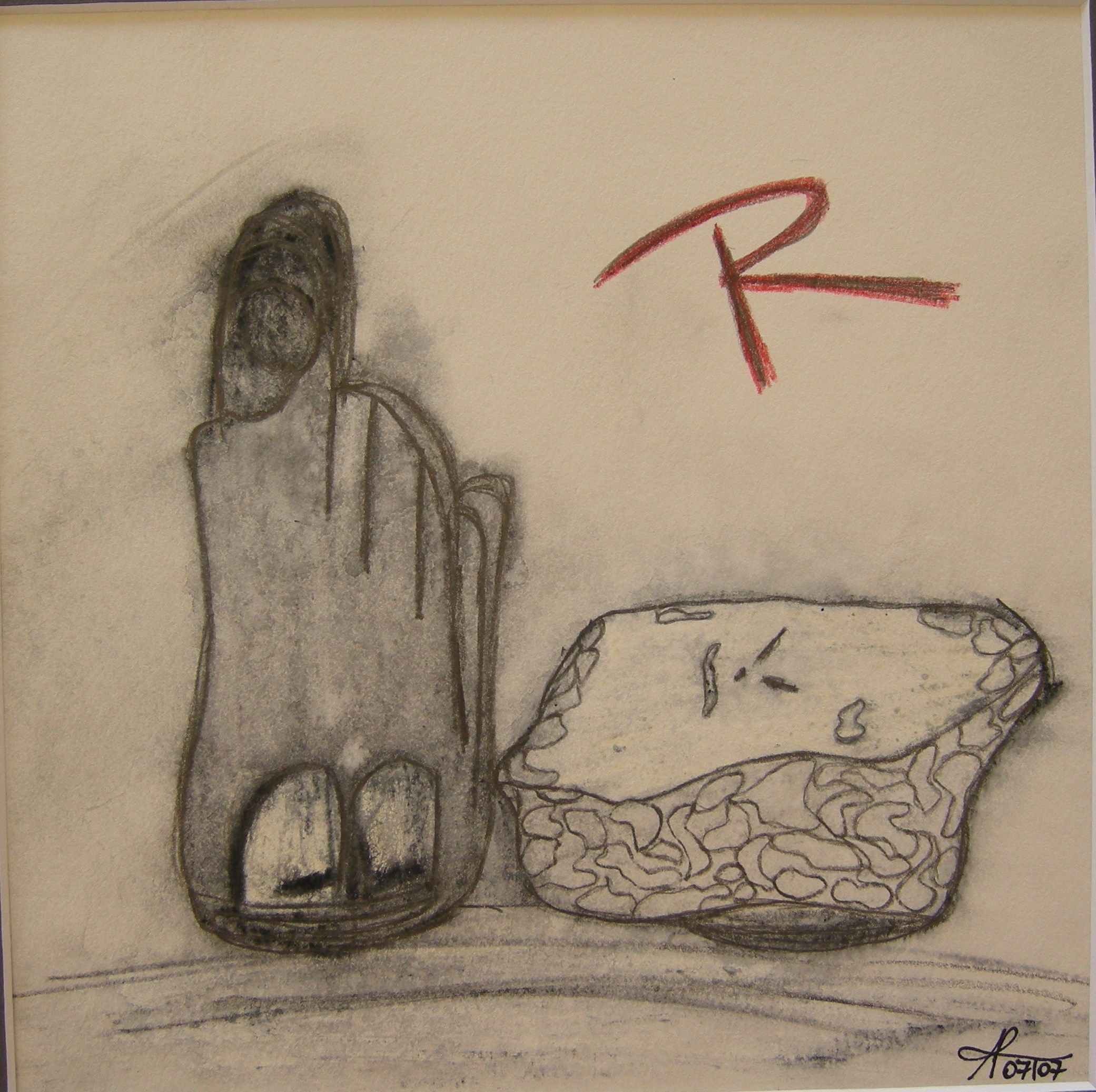 sprechende Steine 2007 - 30x30